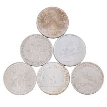 Kleine Sammlung - Weimarer Republik 6x 3 Reichsmark