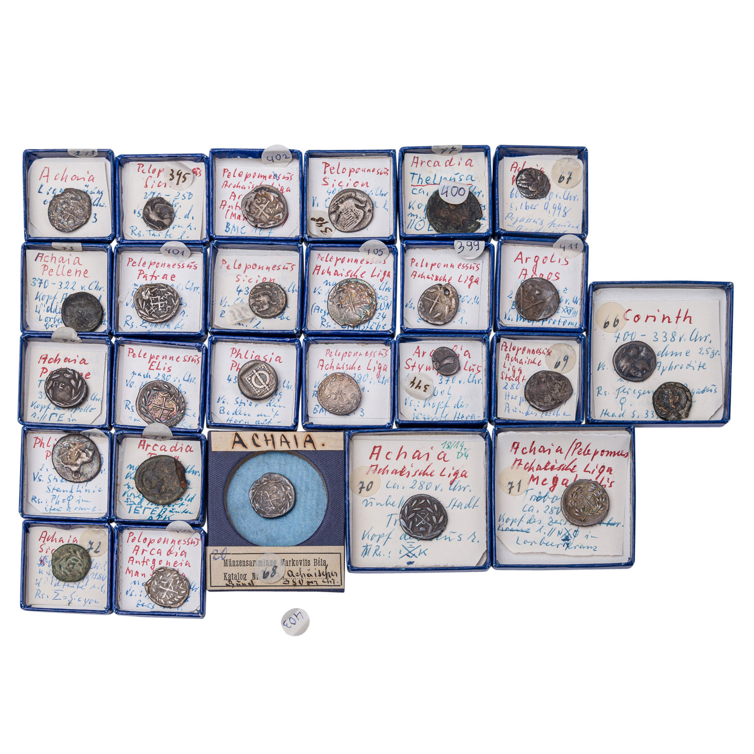 Antikes Griechenland 27-teilige Sammlung aus zahlreichen Silber- und Bronzemünzen - - Image 2 of 2