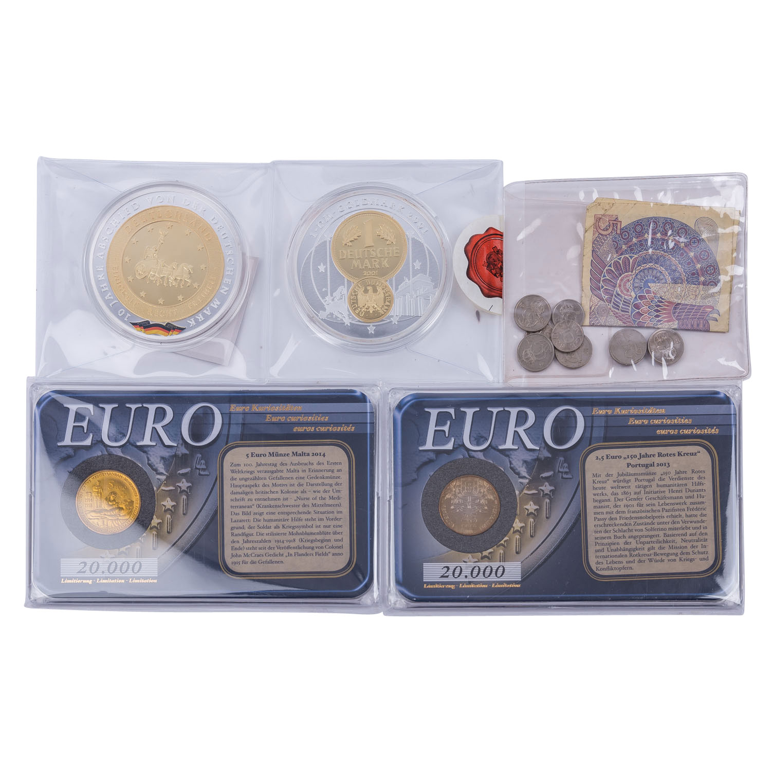 Alukoffer mit Inhalt - Darunter moderne Can Dollar Gedenkprägungen, Euro Münzen, - Image 5 of 8