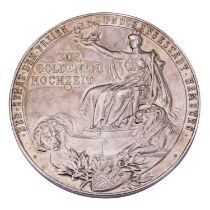 Freie und Hansestadt Hamburg - Ehrenmedaille zur Goldenen Hochzeit, o. J.