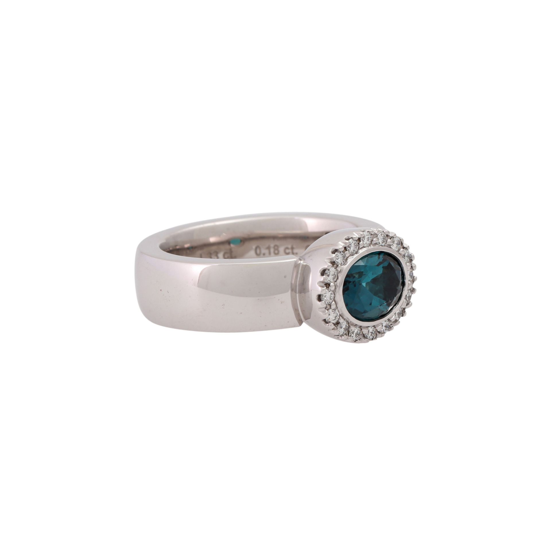 JOCHEN POHL Ring mit oval facettiertem Turmalin, 1,33 ct,