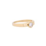 Ring mit Solitaire Brillant ca. 0,45 ct,