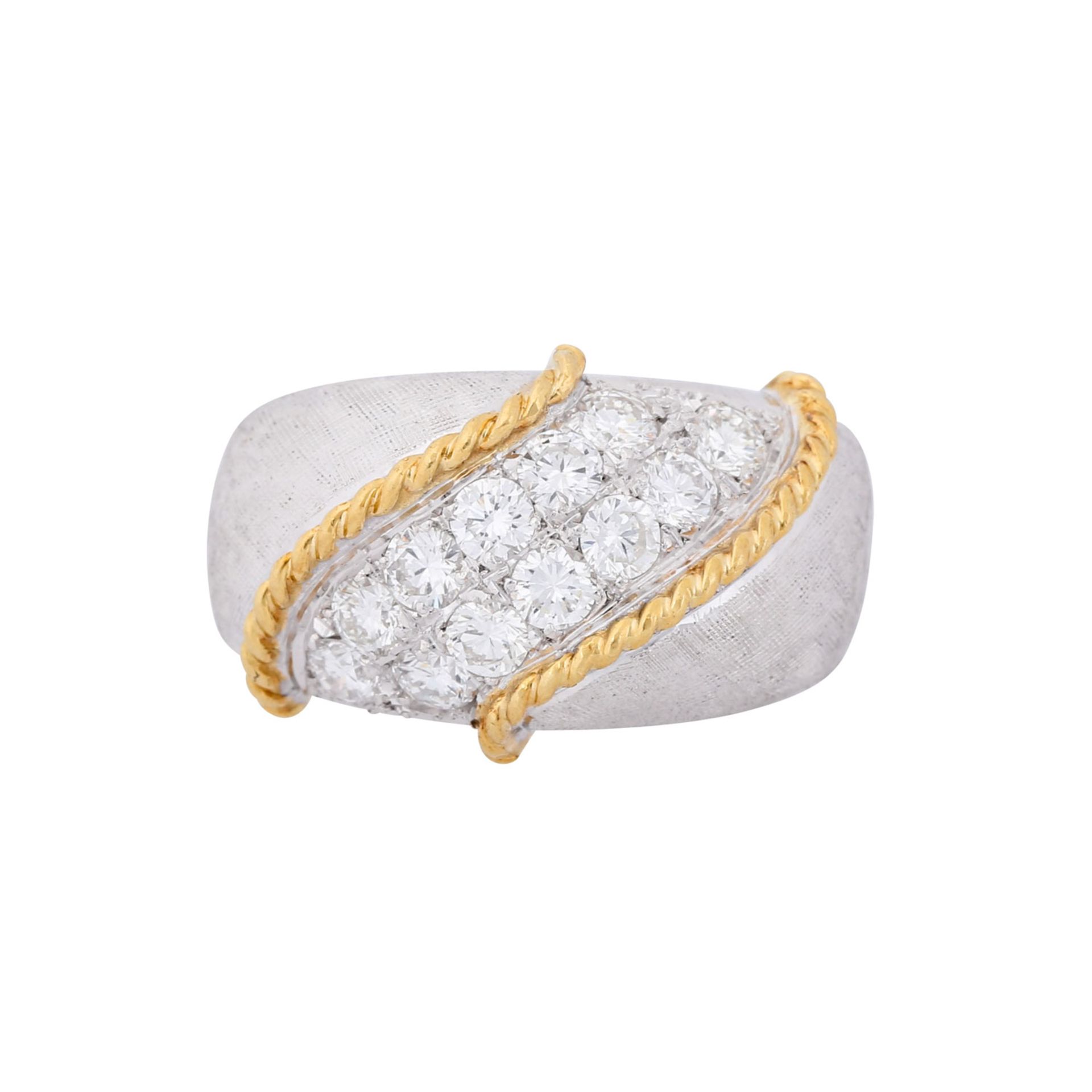 Ring mit Brillanten von zus. ca. 0,72 ct (graviert), - Image 2 of 4