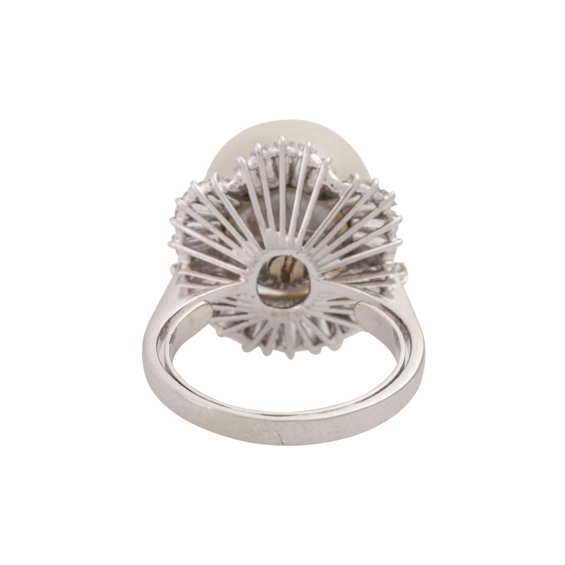 Ring mit Südseeperle und Diamanten - Image 4 of 4