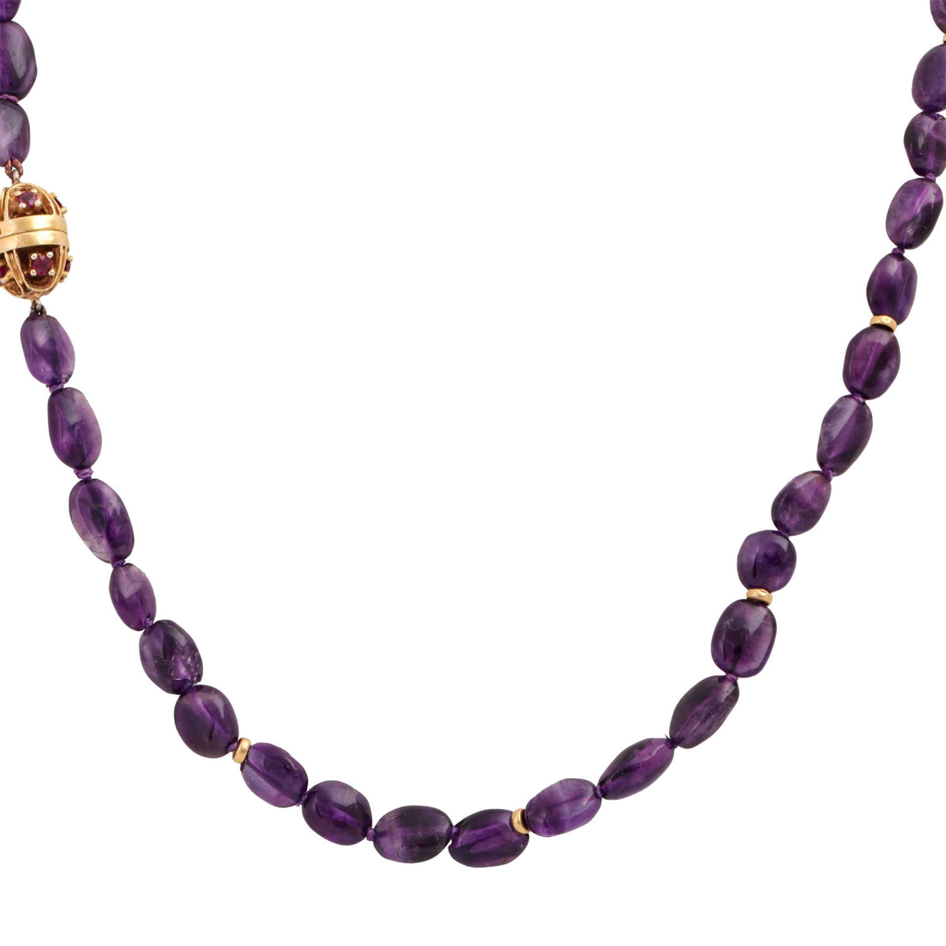 Lange Amethystkette - Bild 2 aus 4