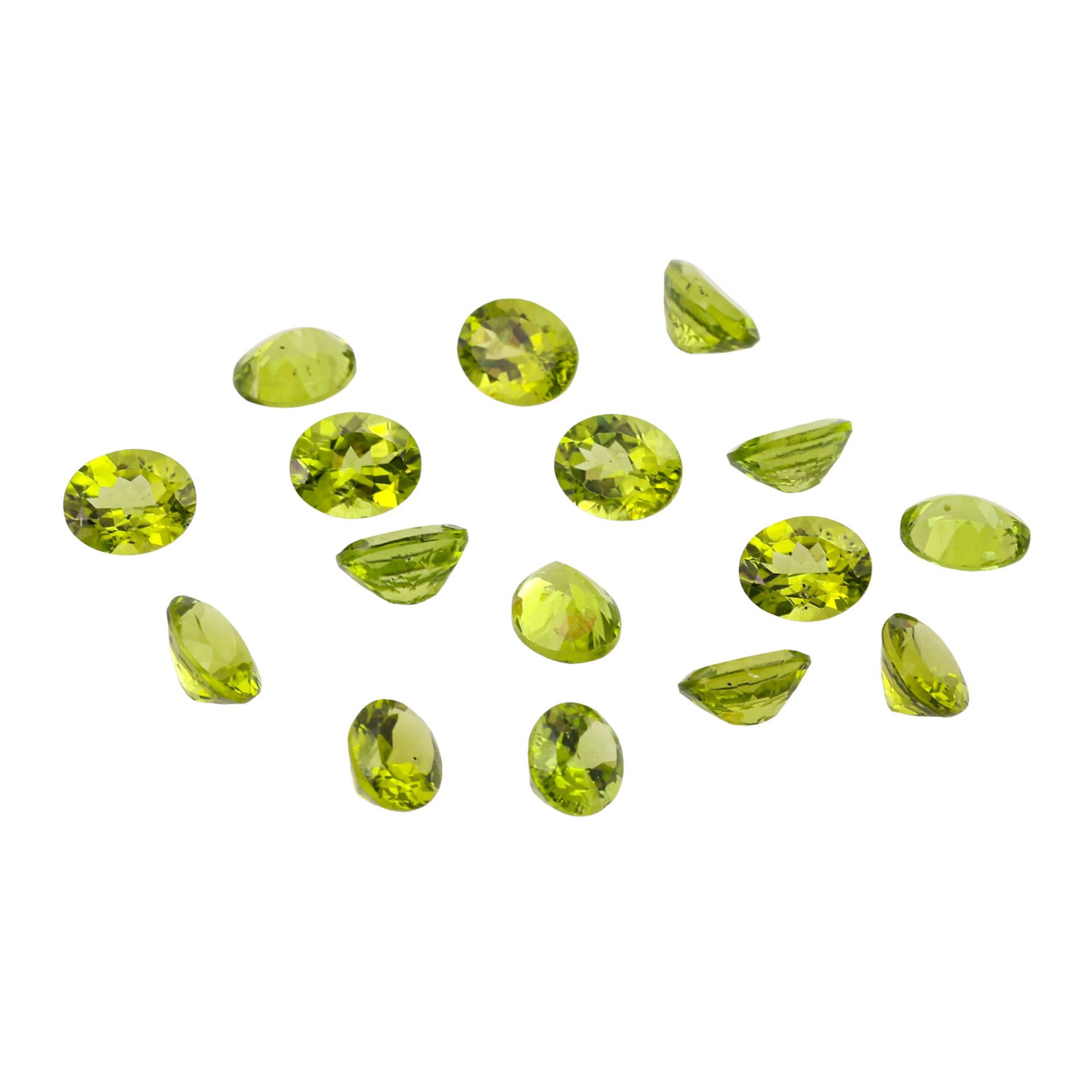 Konvolut 16 kalibrierte Peridots zus. 46,8 ct, - Bild 2 aus 2