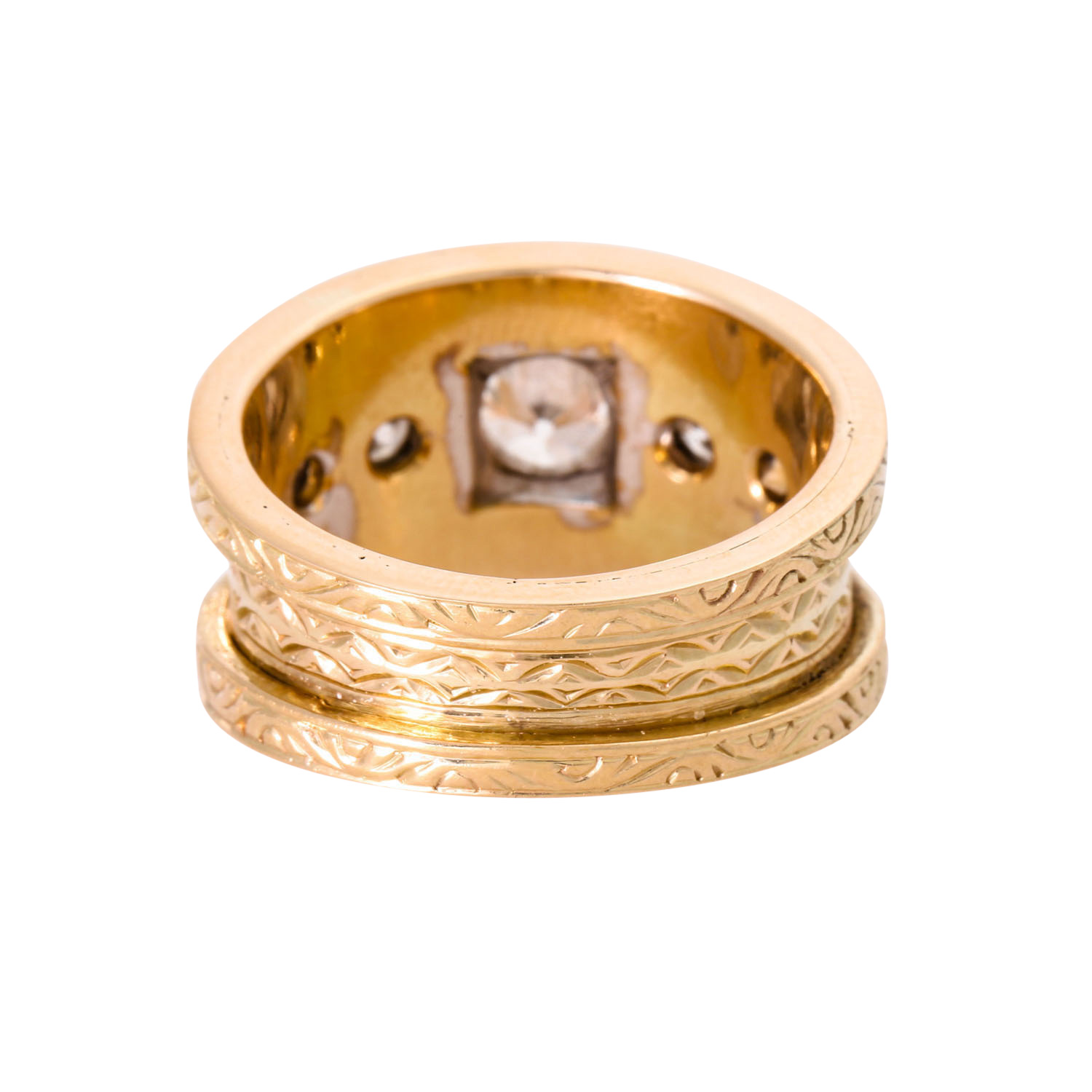 Ring mit 5 Diamanten zus. ca. 1,4 ct, - Image 3 of 3