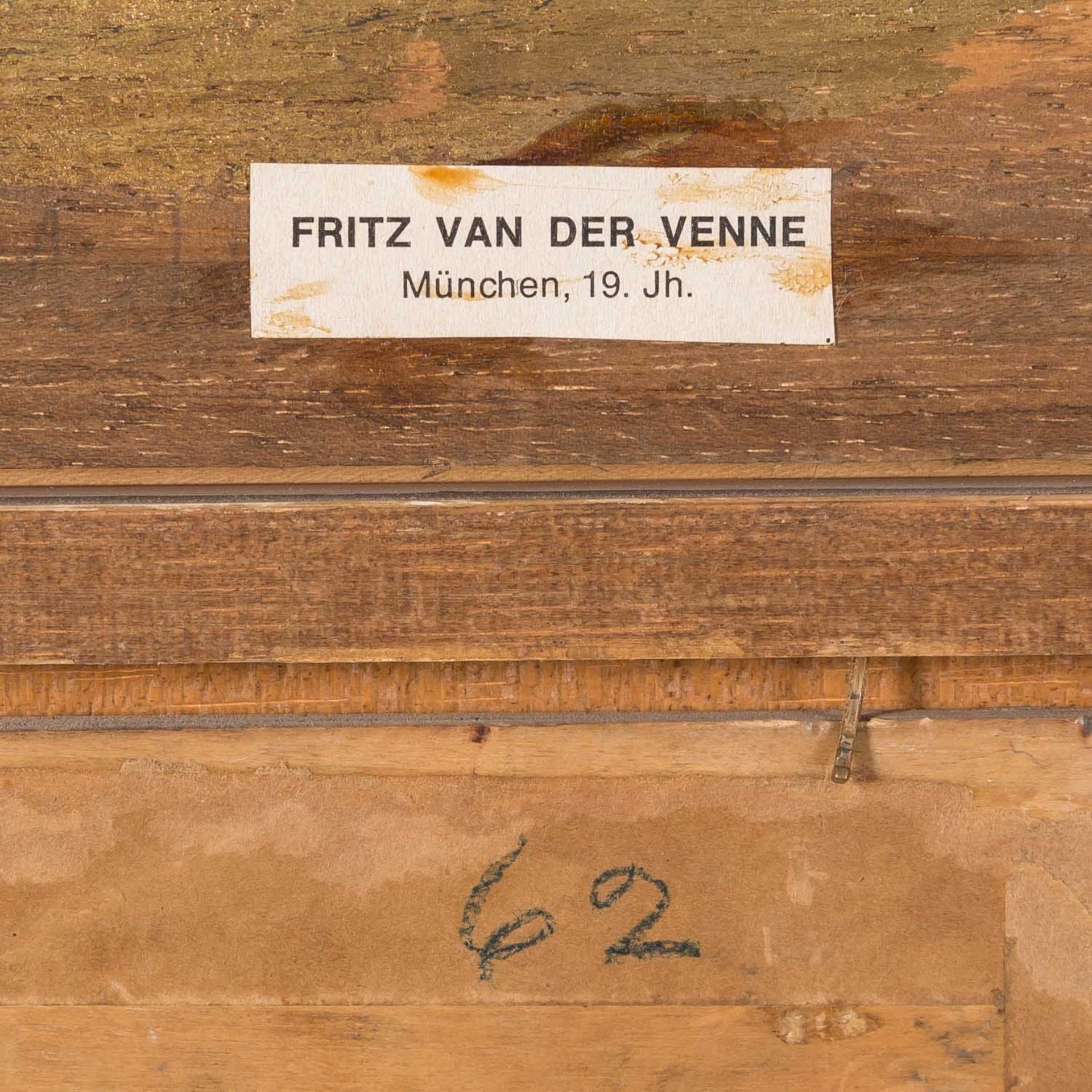 VAN DER VENNE, FRITZ (1873-1936) "Fuhrmann beim Holztransport" - Bild 7 aus 7