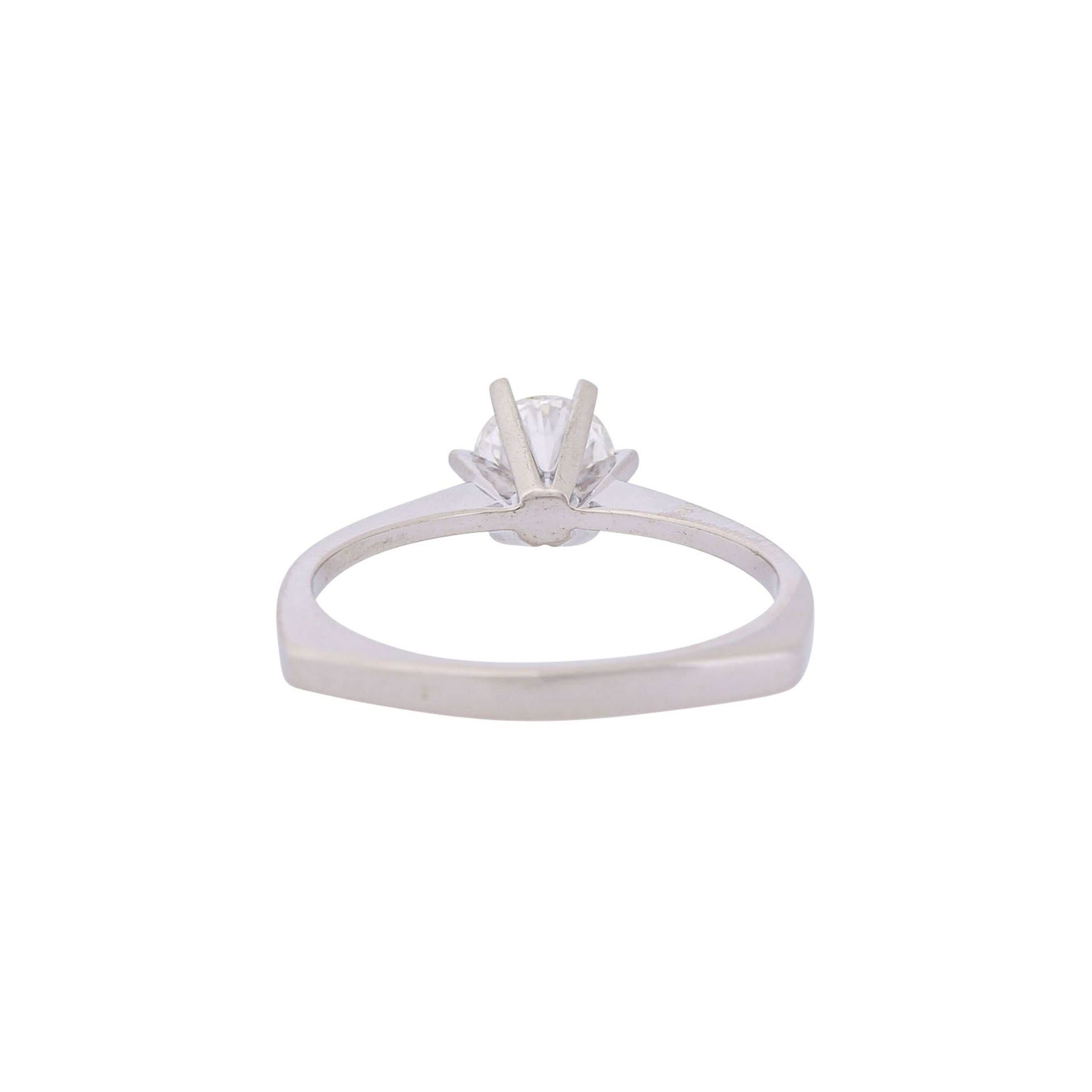 Solitärring mit Brillant von ca. 0,5 ct, - Bild 3 aus 5