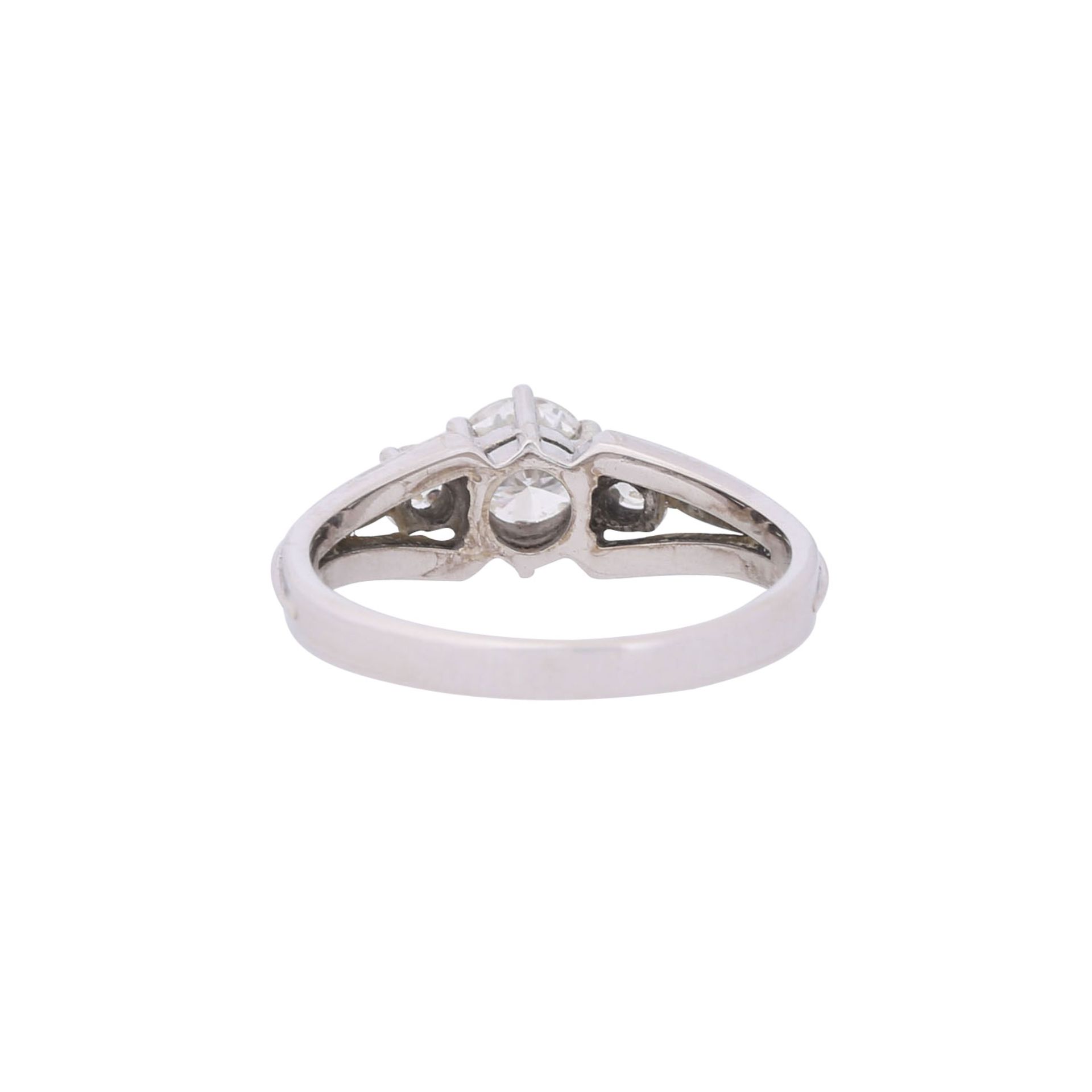 Ring mit Brillant von ca. 0,55 ct, - Image 3 of 4