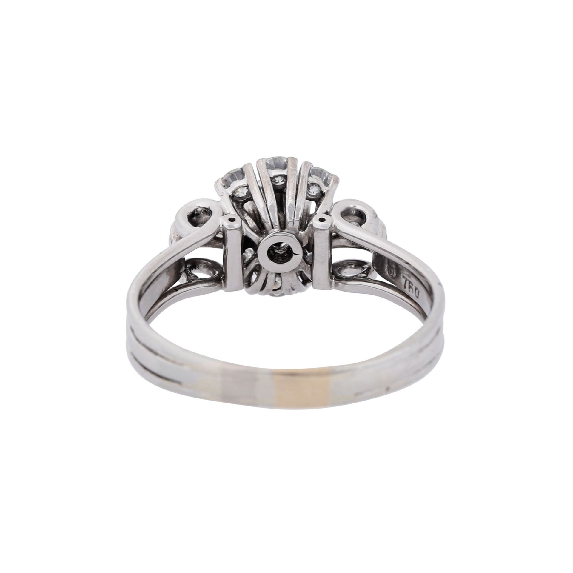 Ring mit Diamanten zus. ca. 0,90 ct, - Image 3 of 4