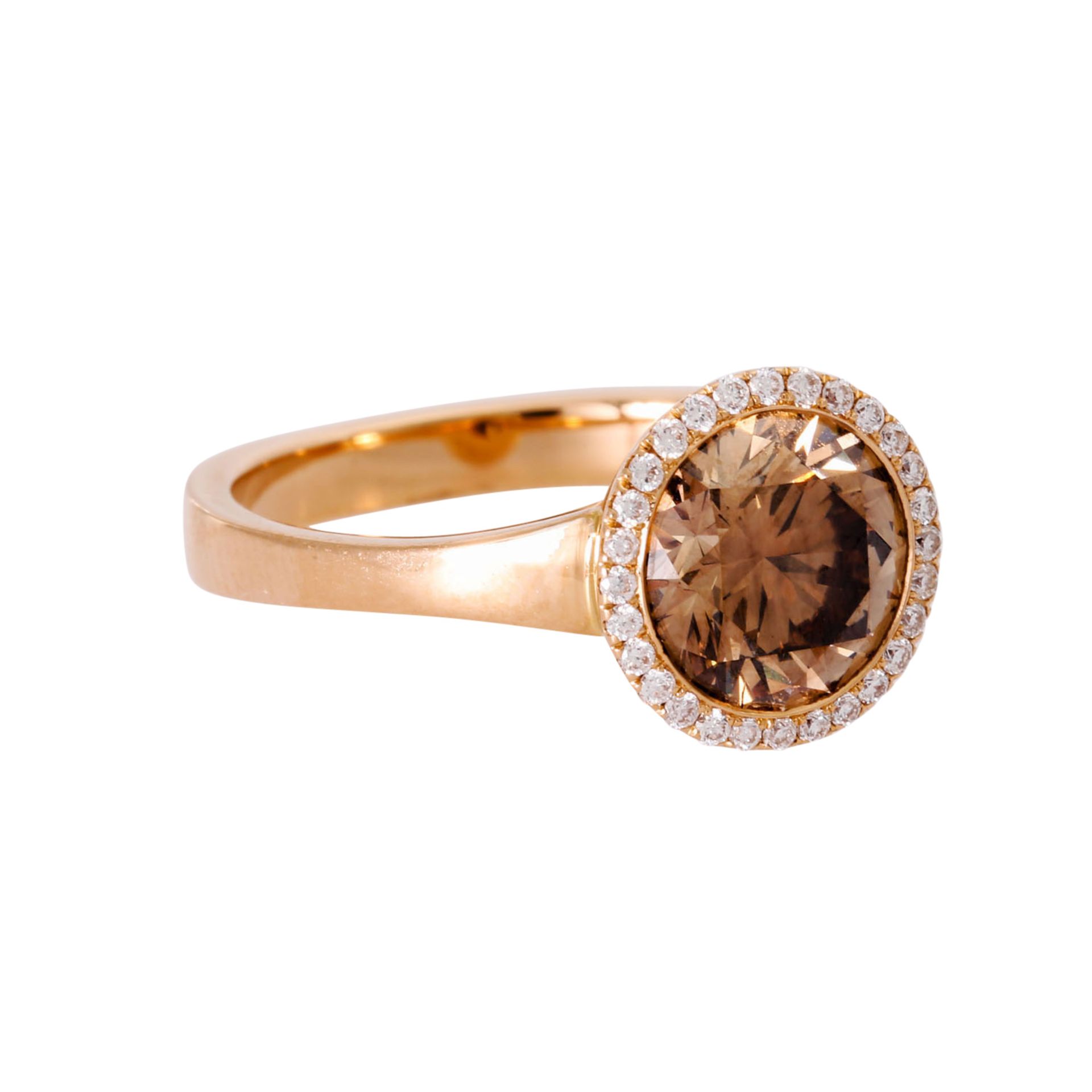 Ring mit Brillant von ca. 2,2 ct,