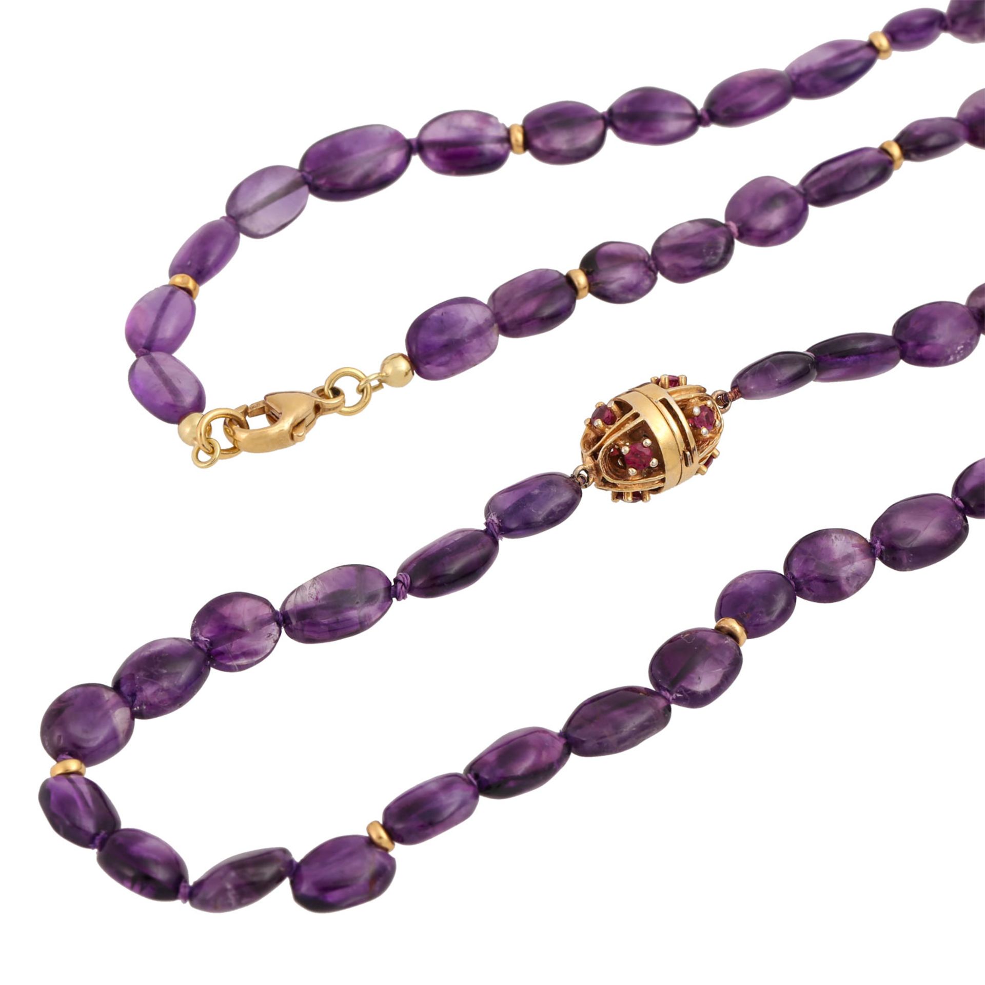 Lange Amethystkette - Bild 4 aus 4