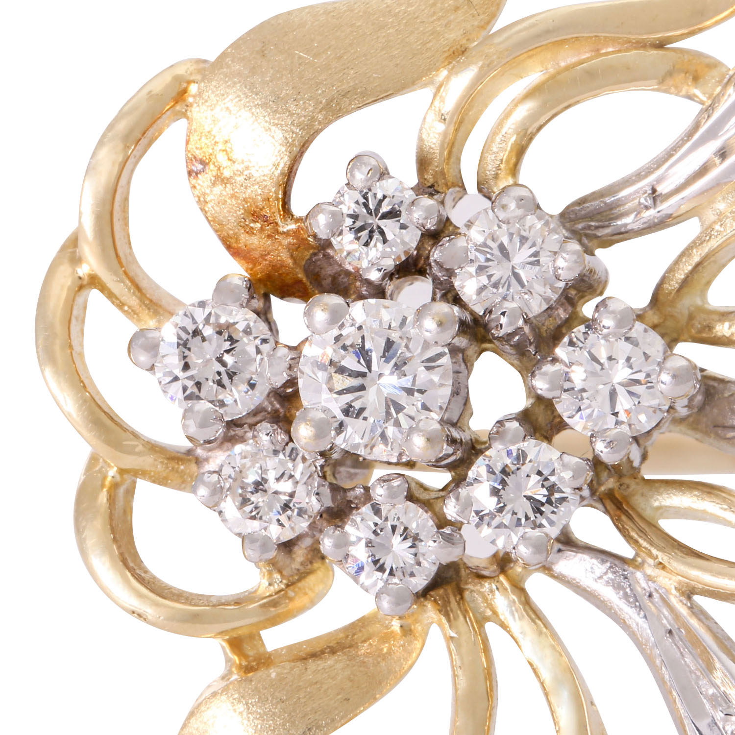 Brosche "Bouquet" mit Brillanten zus. ca. 0,5 ct, - Image 3 of 3