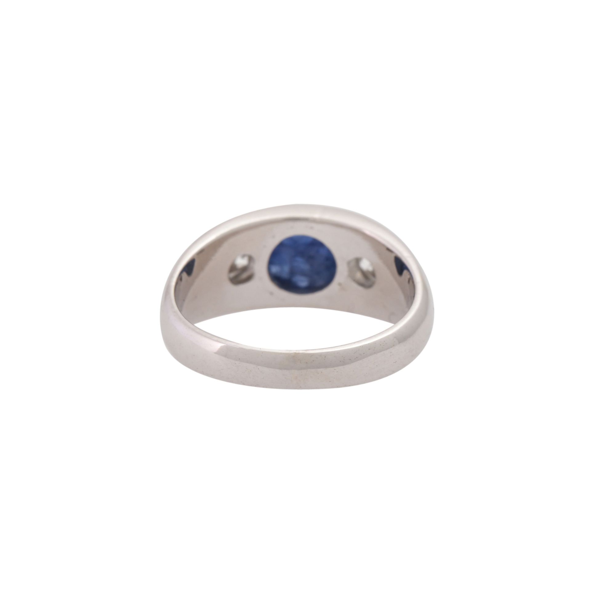 Ring mit Saphircabochon und Brillanten - Image 4 of 4