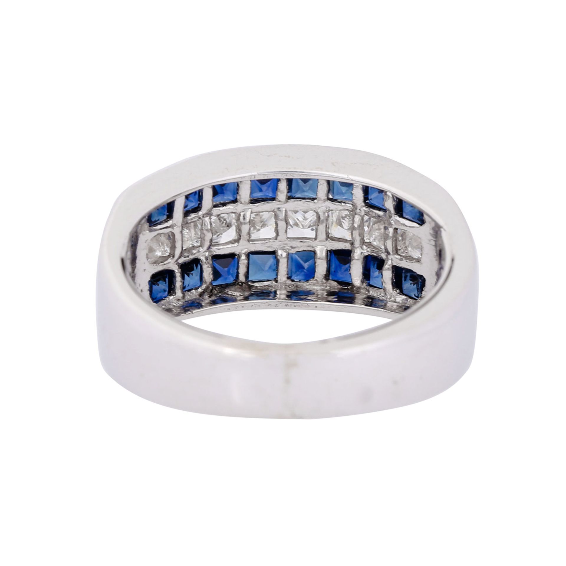 Ring mit Saphiren und Prinzess-Diamanten - Image 3 of 4