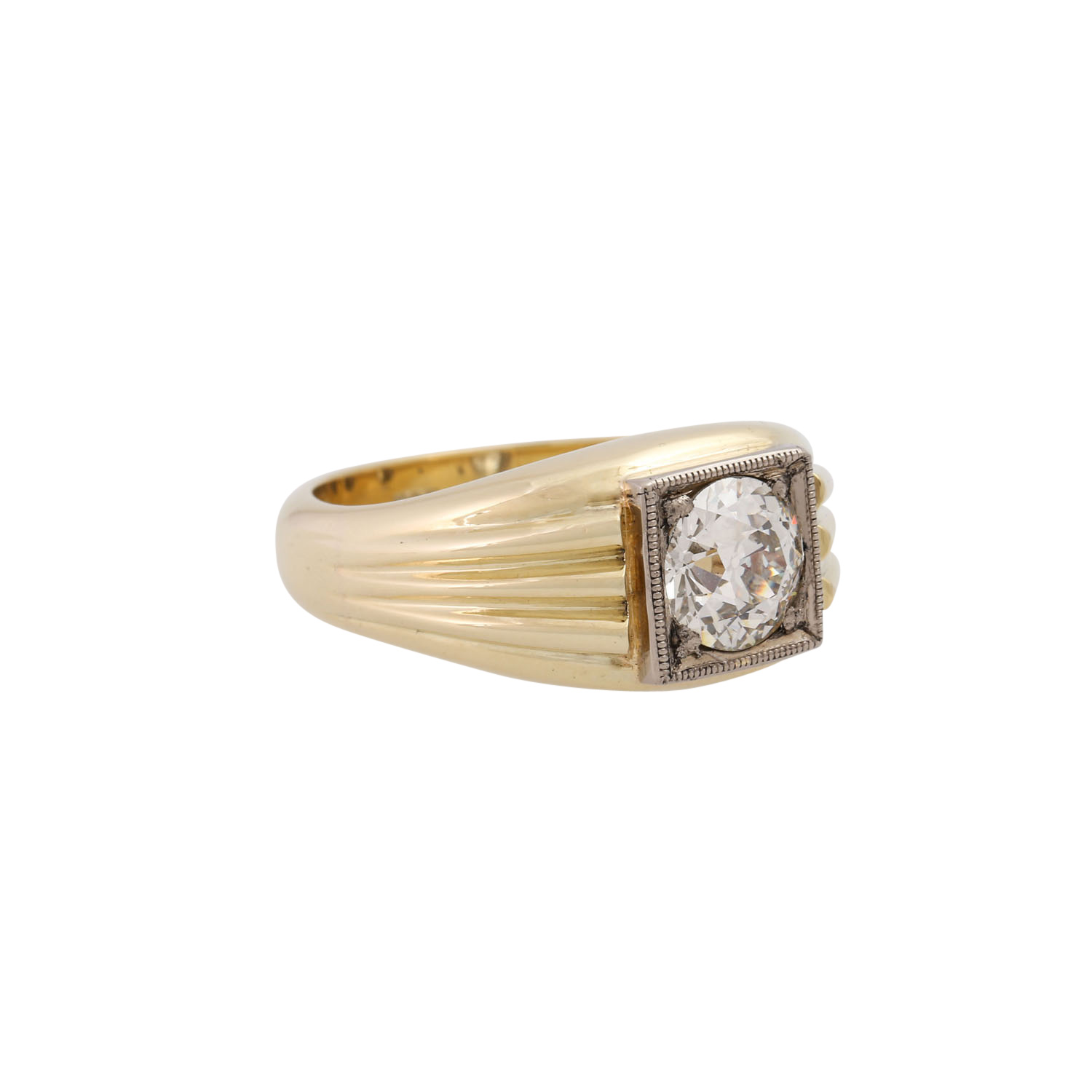 Ring mit Altsschliffdiamant ca. 1,10 ct,