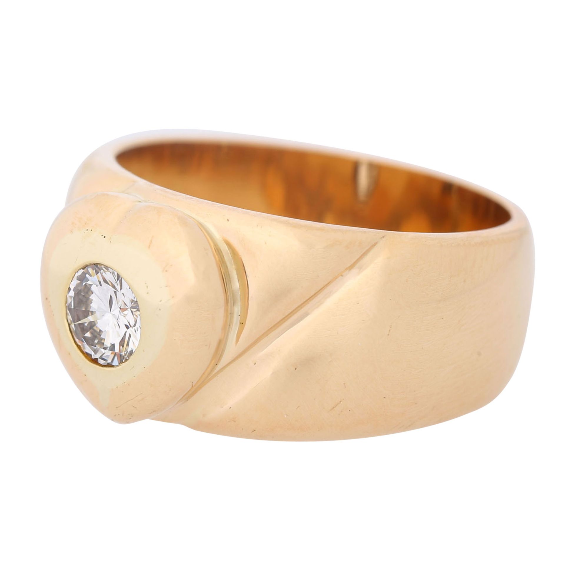 Ring mit Brillant von ca. 0,5 ct, - Bild 4 aus 4