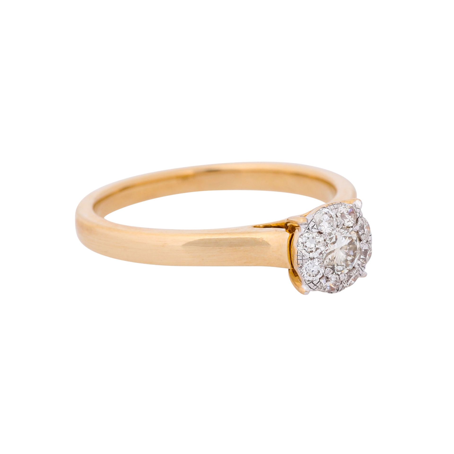 Ring mit Brillanten, zus. ca. 0,25 ct,