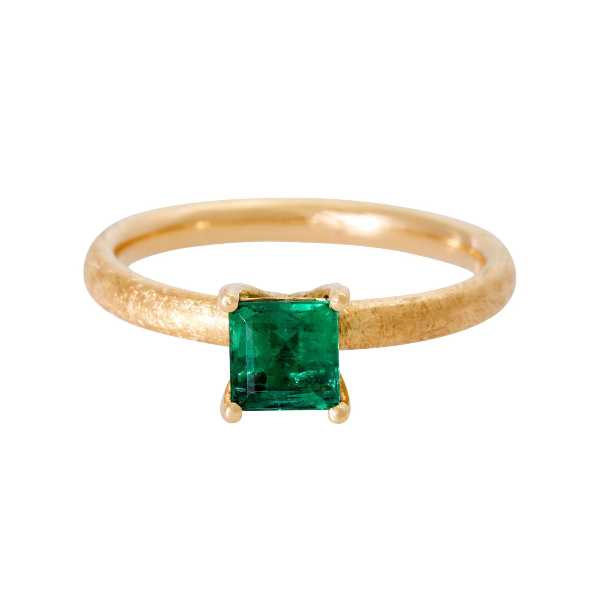 Ring mit Smaragd von ca. 1,2 ct, - Image 2 of 3