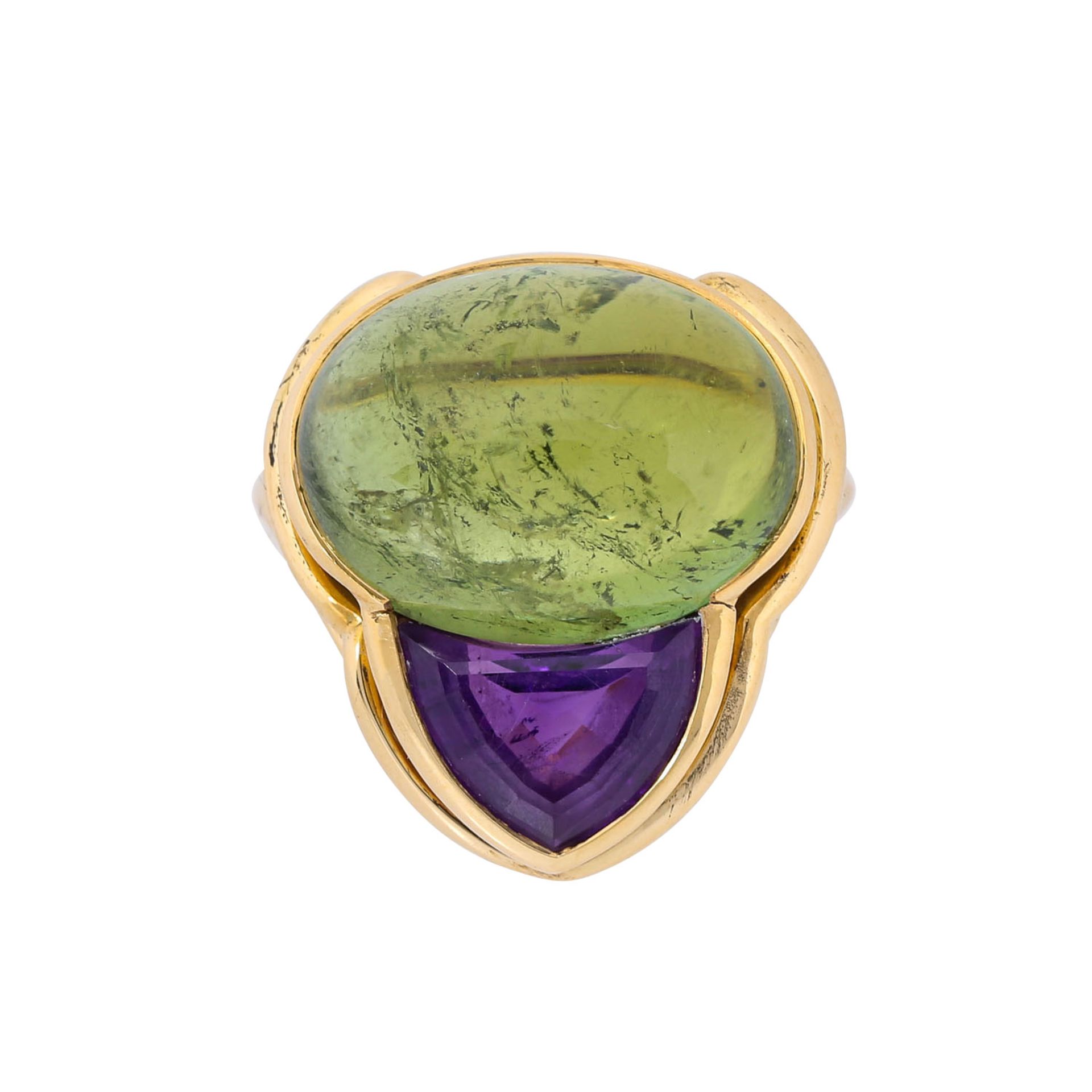 JACOBI Ring mit feinem Turmalin und Amethyst, - Bild 2 aus 4