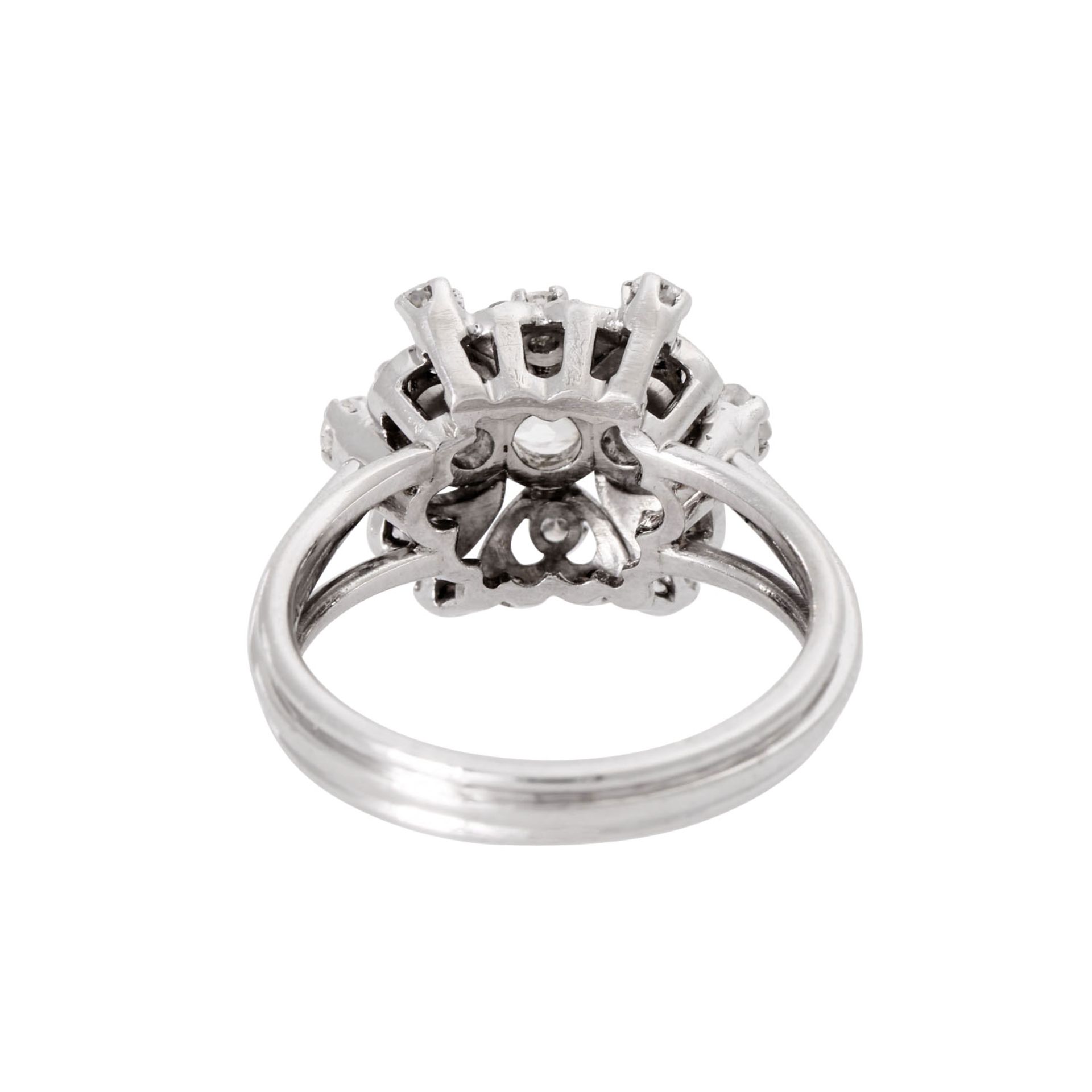 Unikat Ring mit 5 Altschliffdiamanten und Achtkantdiamanten, - Bild 3 aus 3