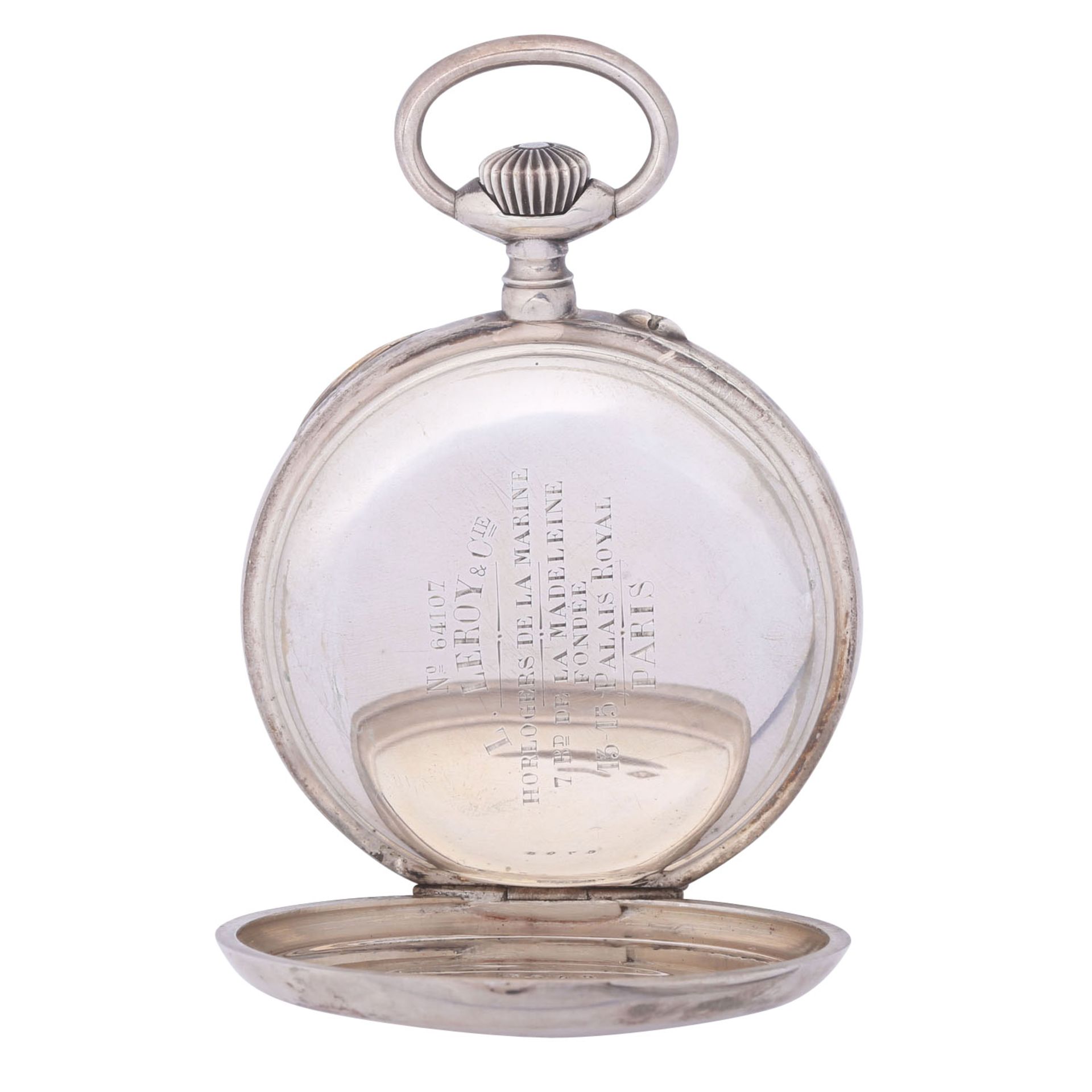 L. LEROY & Cie. Paris sehr seltener, großer und schwerer Taschenuhr Chronometer. Frankreich. - Bild 3 aus 12