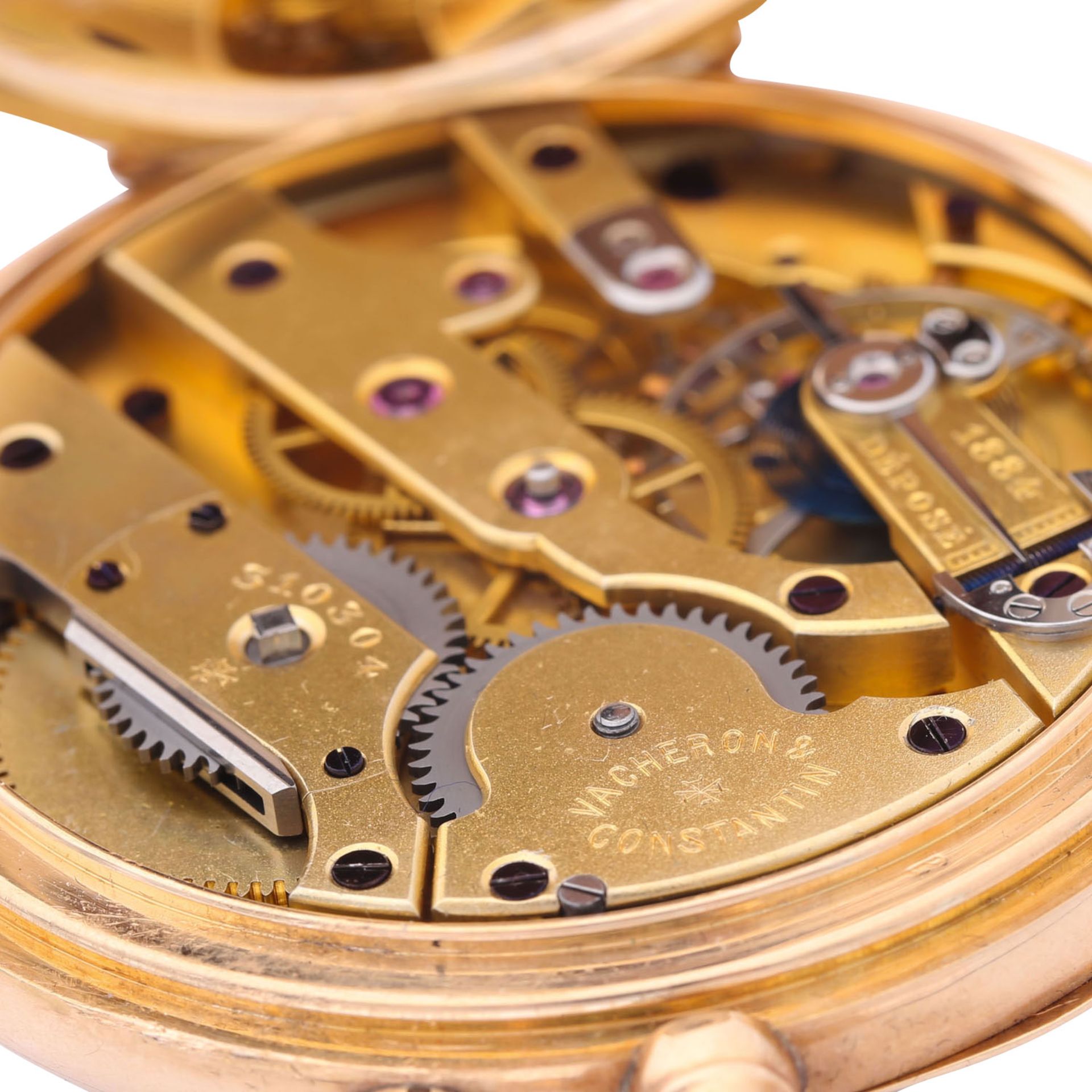 VACHERON CONSTANTIN seltene "Demi-Chronometre" offene Taschenuhr. Schweiz um 1900. - Bild 6 aus 10
