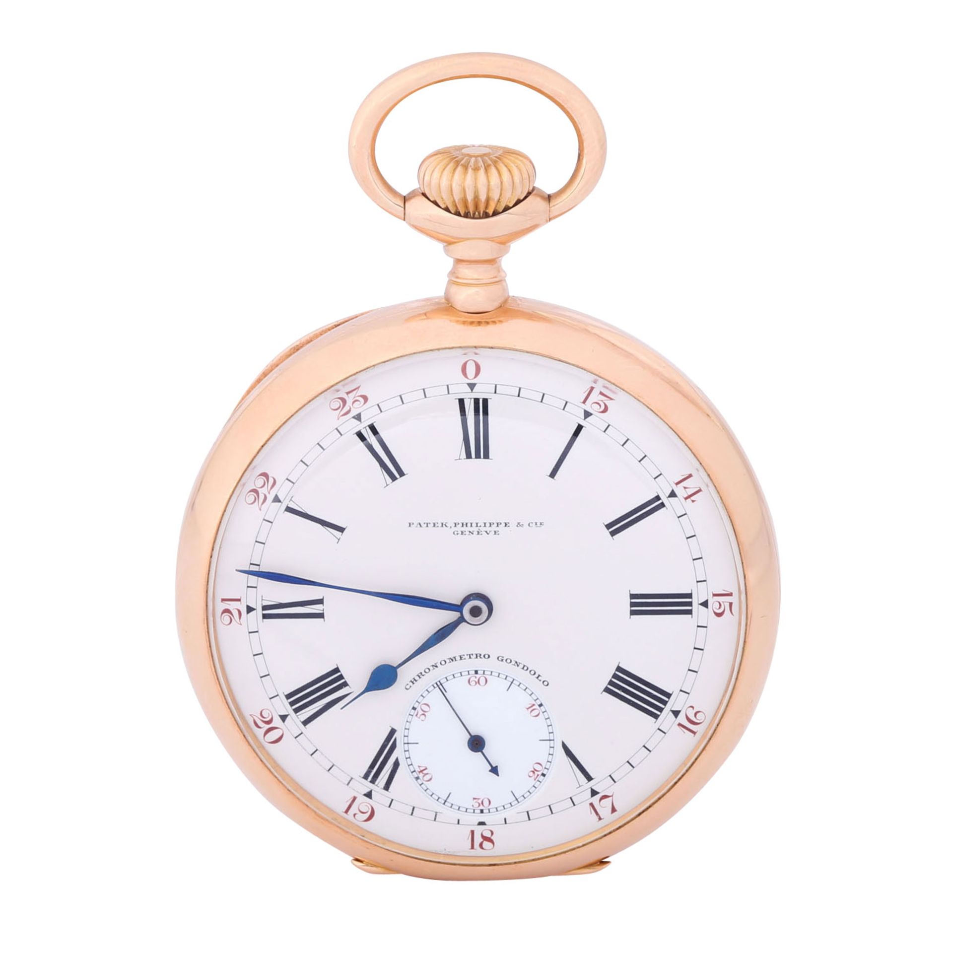 PATEK PHILIPPE & Cie. "Chronometro Gondolo" offene Taschenuhr für Gondolo & Labouriau / Rio de Janei