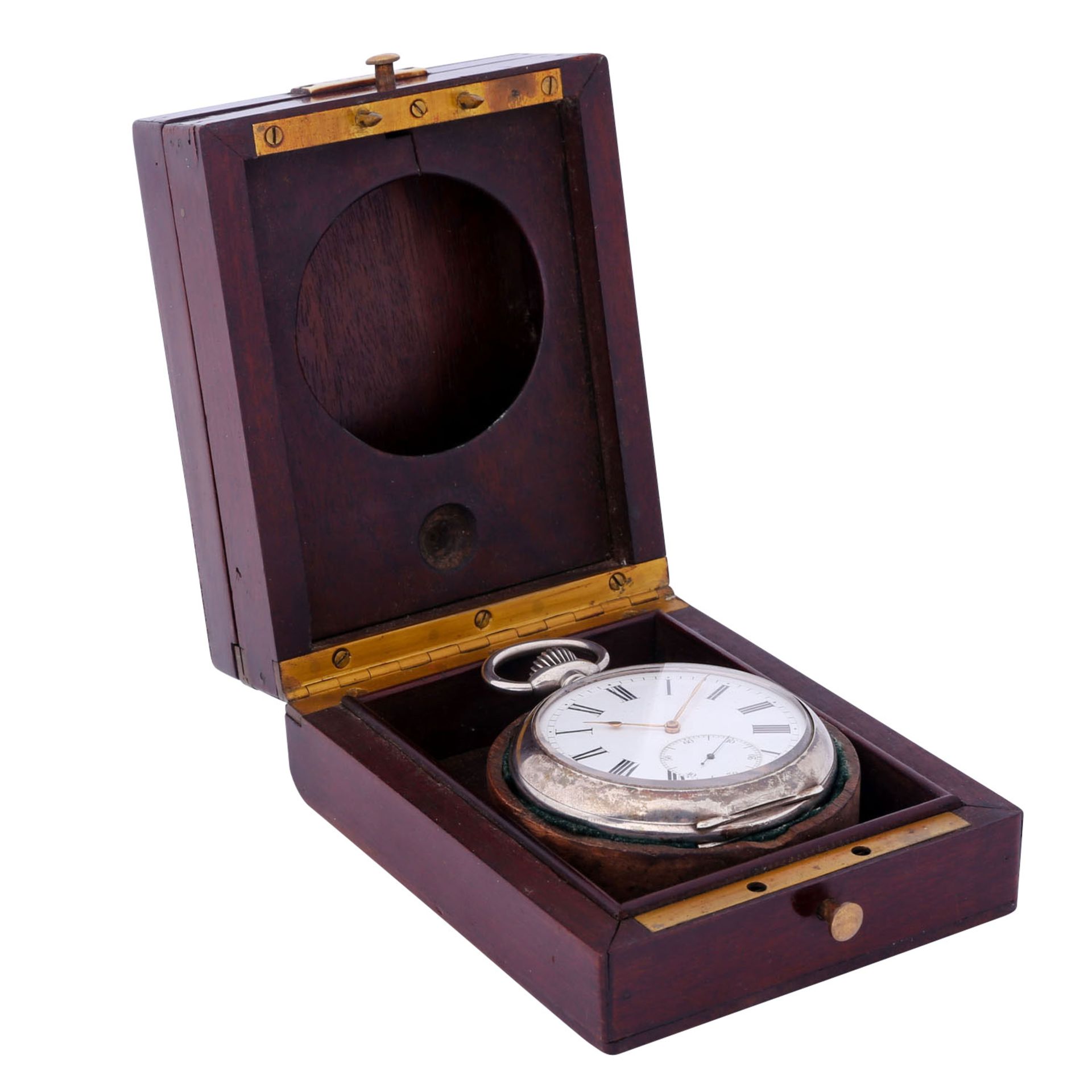 L. LEROY & Cie. Paris sehr seltener, großer und schwerer Taschenuhr Chronometer. Frankreich. - Image 10 of 12