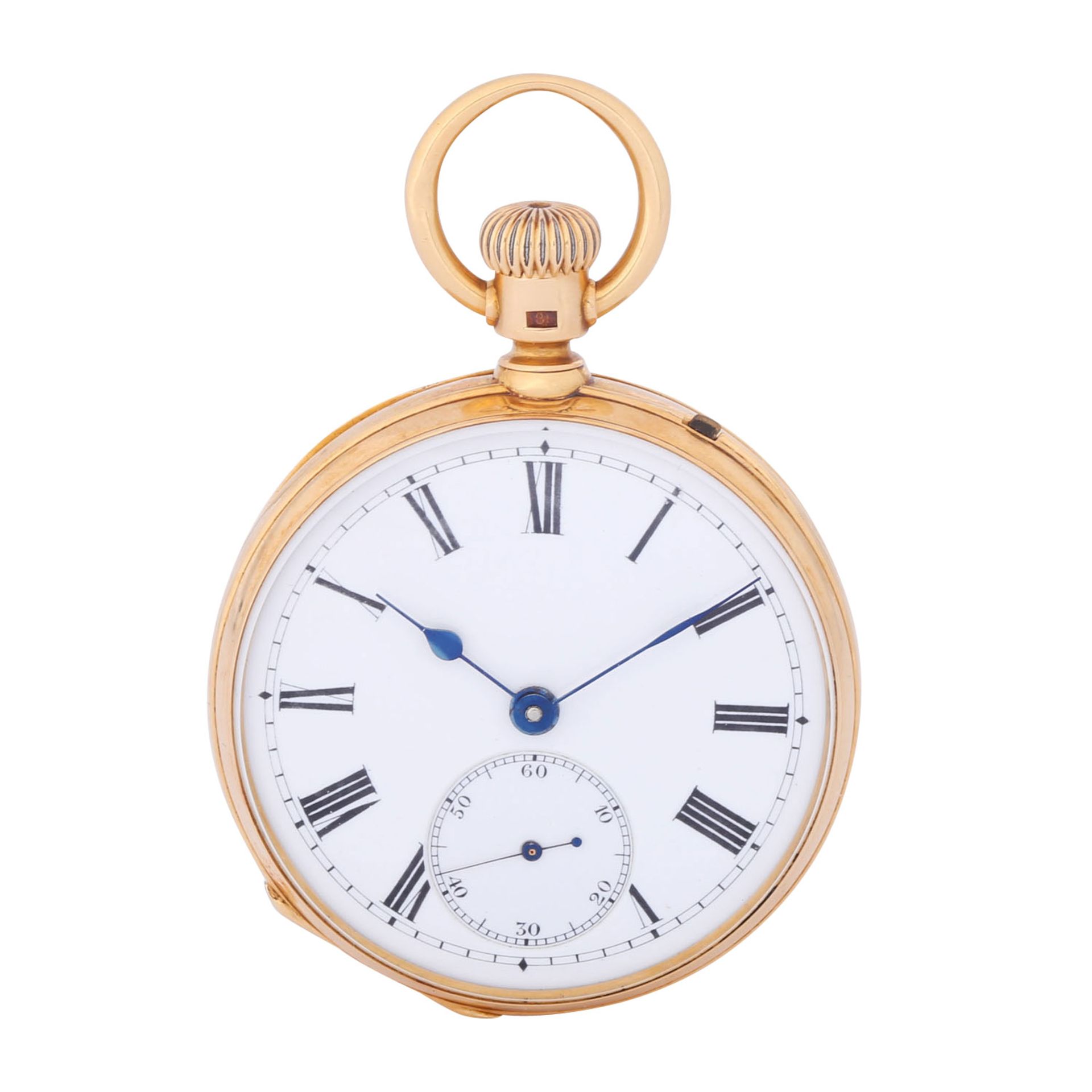 MORITZ GROSSMANN Glashütte i./Sa. Ankerchronometer. Sehr seltene offene Taschenuhr. Um 1870.