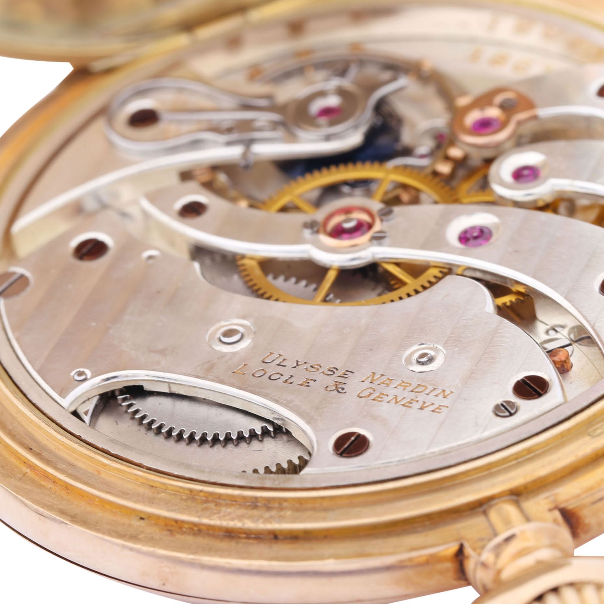 ULYSSE NARDIN LOCLE & GENEVE "Chronométre" Savonette Taschenuhr. - Image 7 of 10