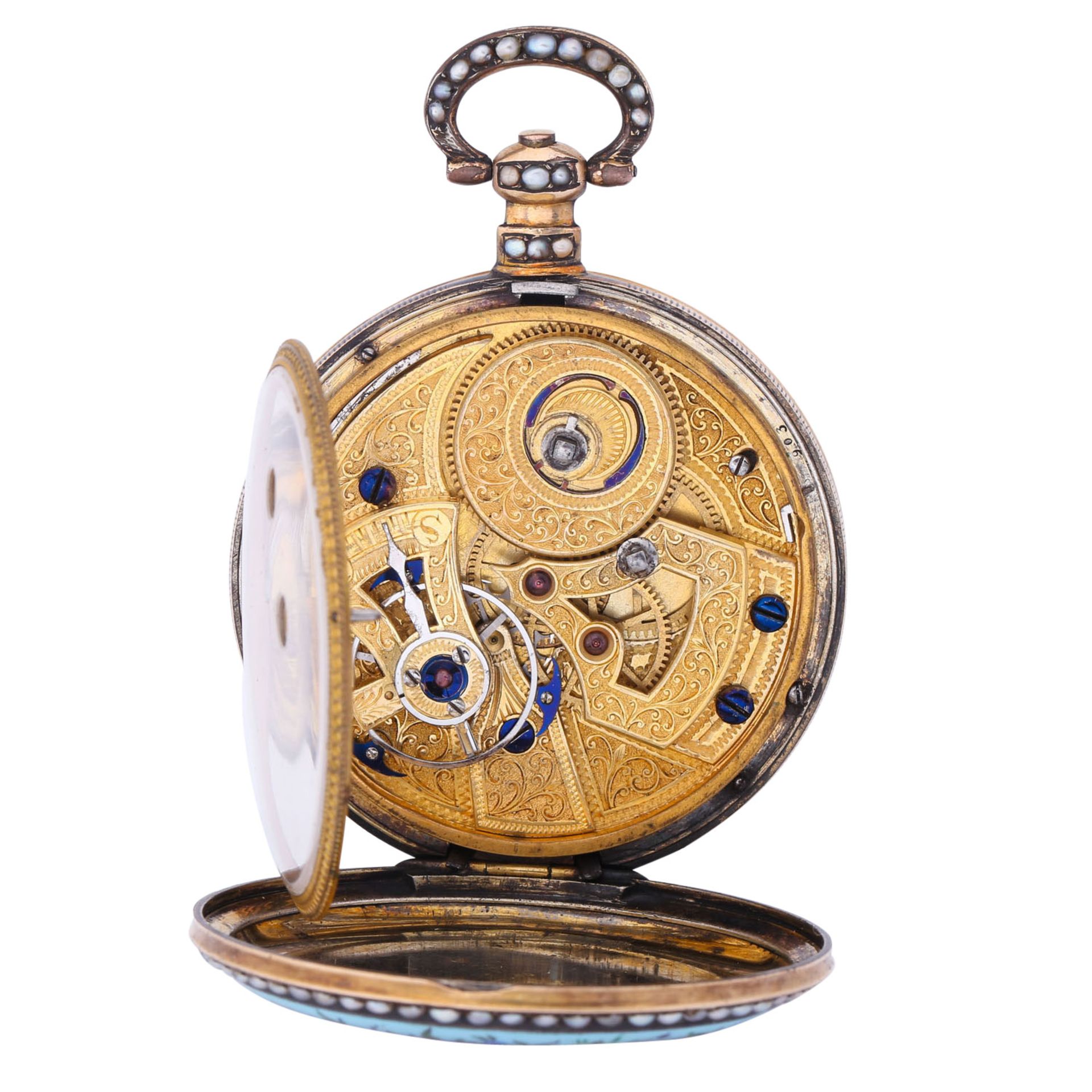 BOVET museale offene Taschenuhr. Frankreich, 2. Hälfte 19. Jh. - Image 4 of 9