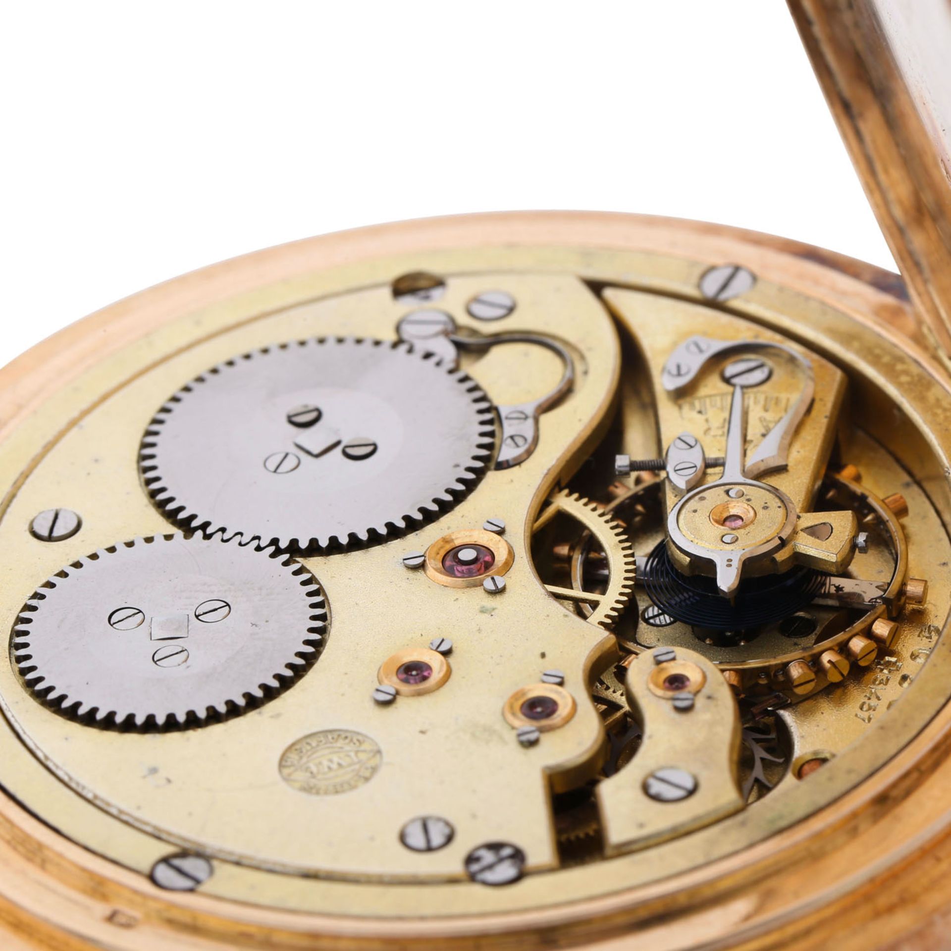 IWC Schaffhausen große, schwere Goldsavonette Taschenuhr. - Image 6 of 10