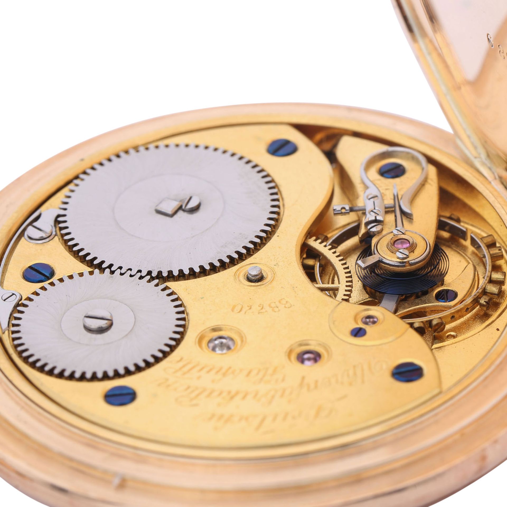 DUF A. Lange & Söhne Savonette Taschenuhr. - Image 6 of 10