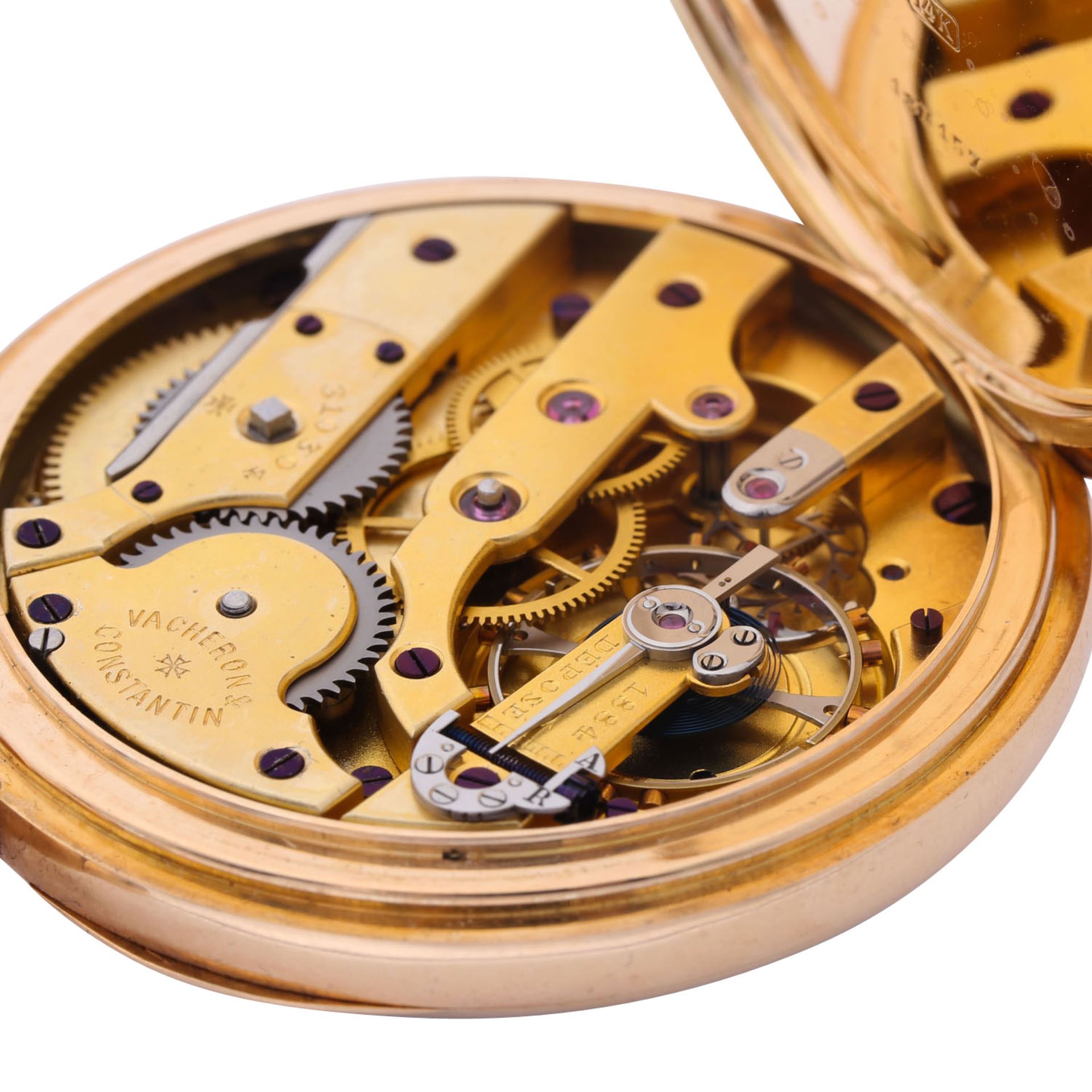VACHERON CONSTANTIN seltene "Demi-Chronometre" offene Taschenuhr. Schweiz um 1900. - Bild 5 aus 10