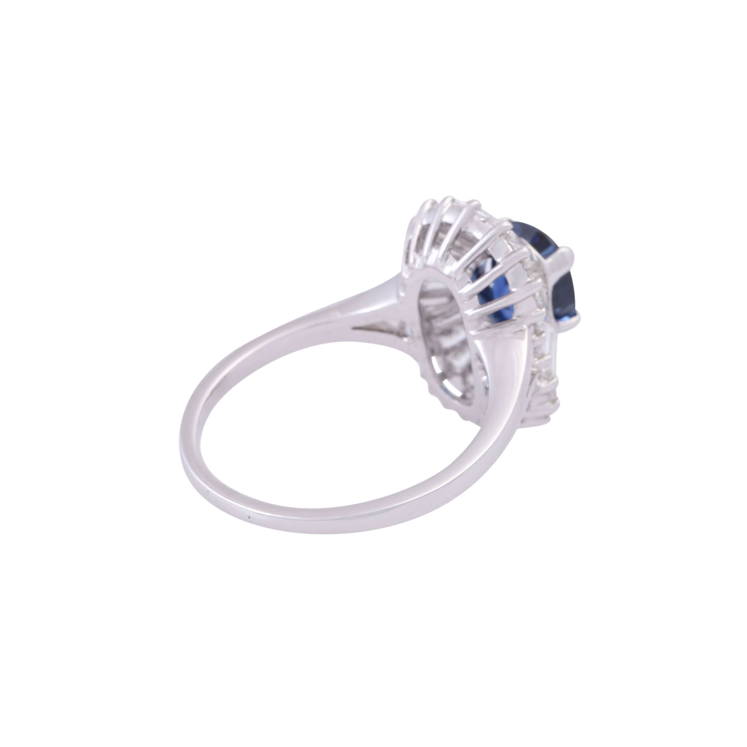 Ring mit Saphir ca. 1,3 ct und Diamanten - Image 3 of 5