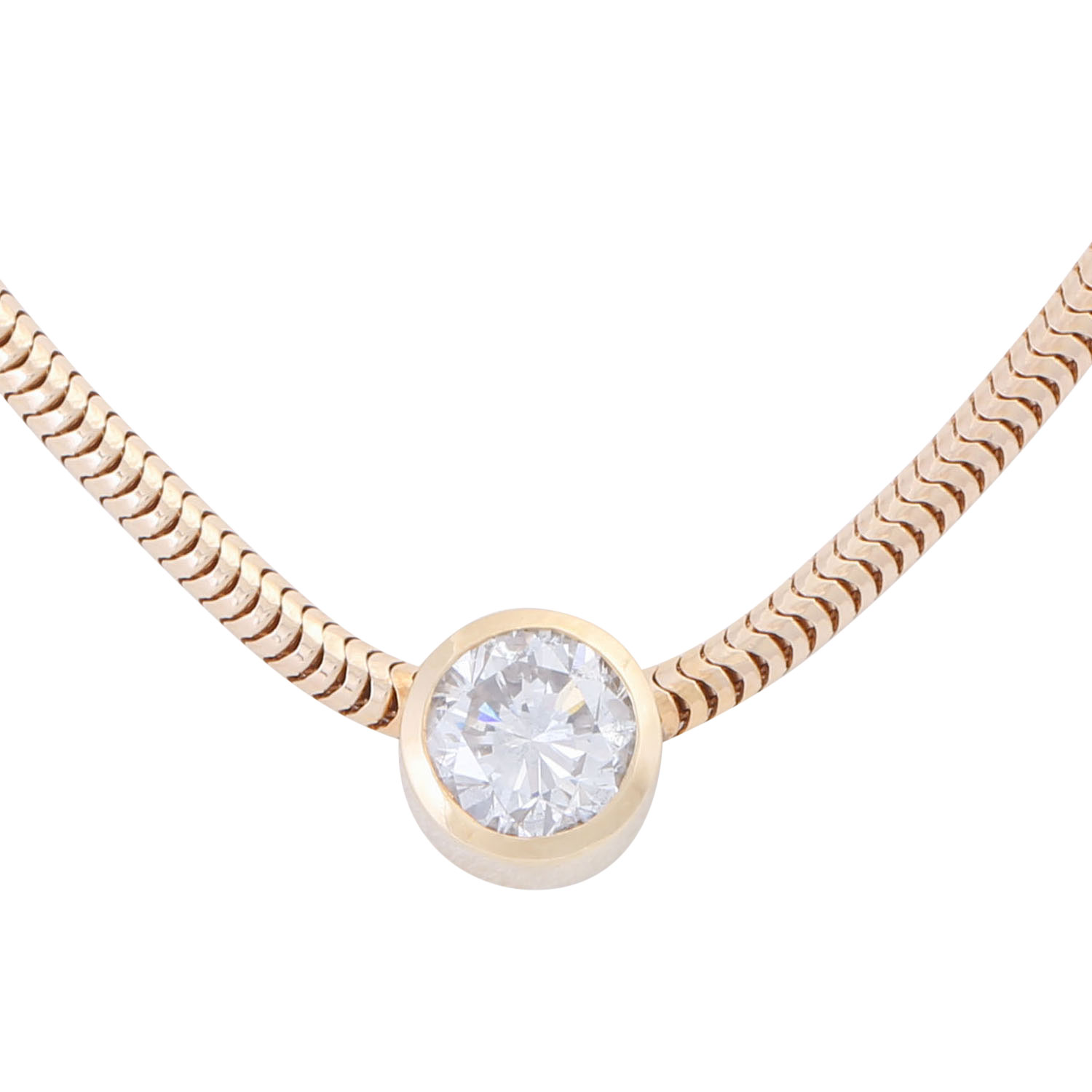 Collier mit Solitaire Brillant von 1,25 ct, - Image 2 of 5