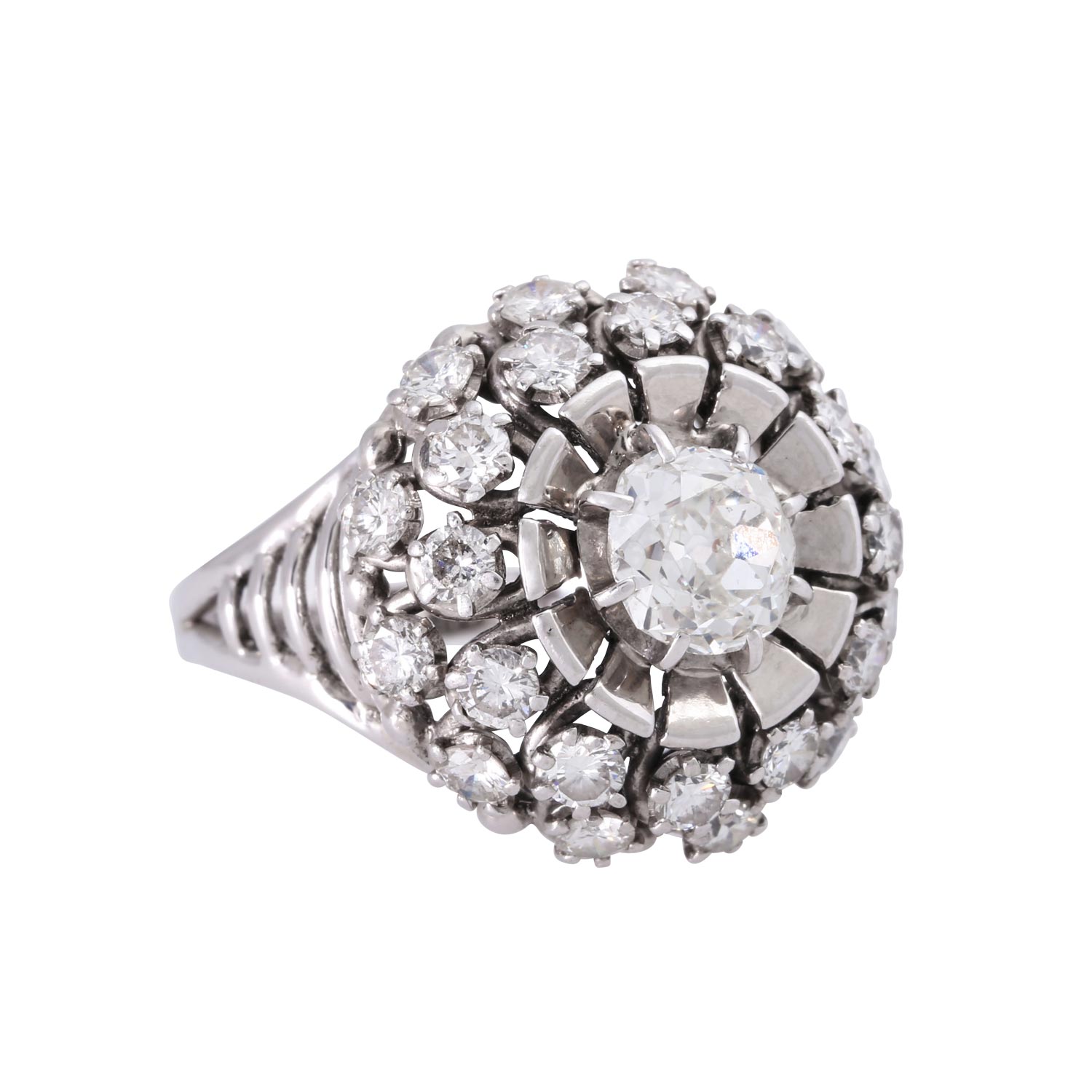 Ring mit Diamanten zus. ca. 2 ct,