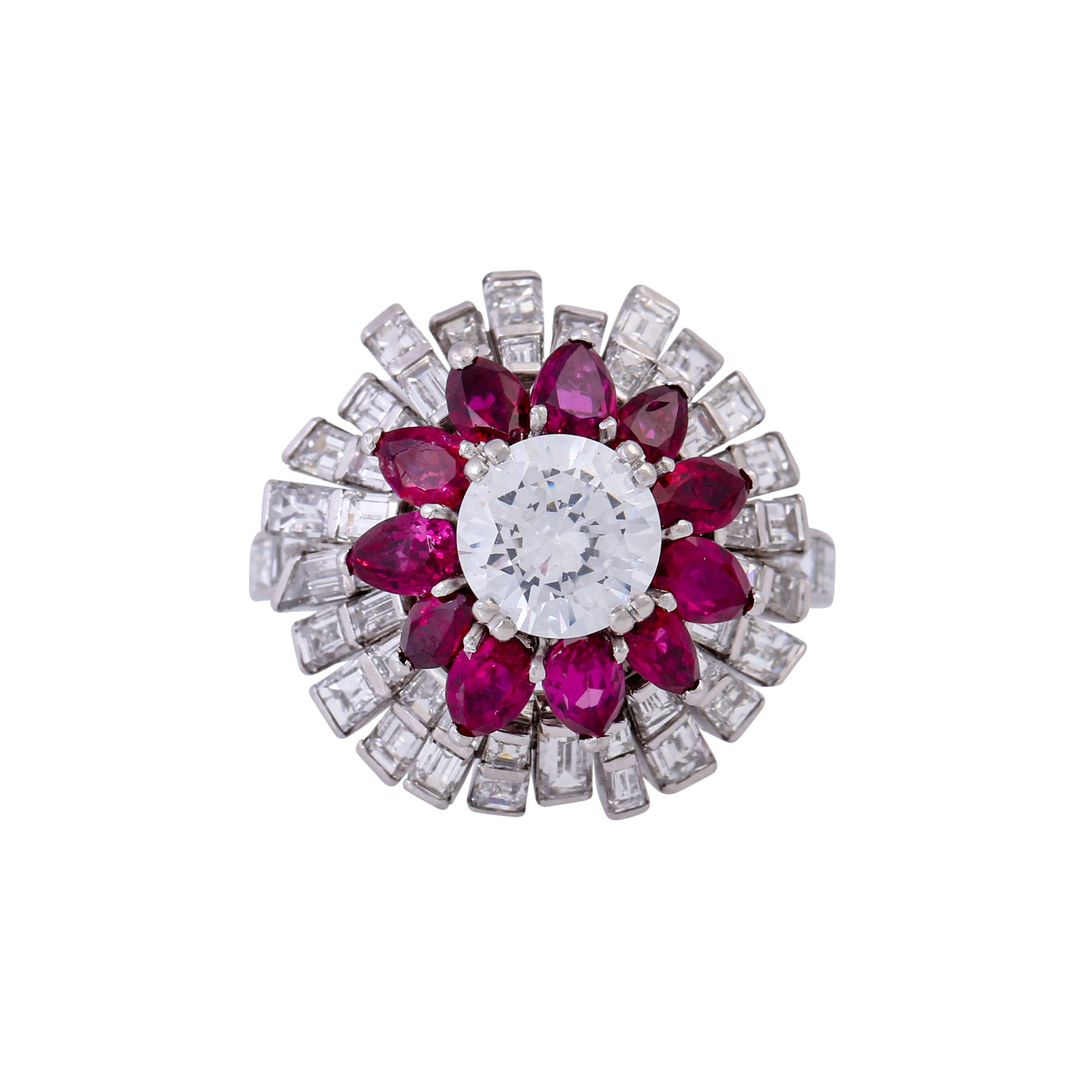 RENÉ KERN Ring mit Rubinen und Diamanten von zus. ca. 3,9 ct, - Image 2 of 5