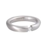 BUNZ Spannring mit Brillant Solitär ca. 0,20 ct