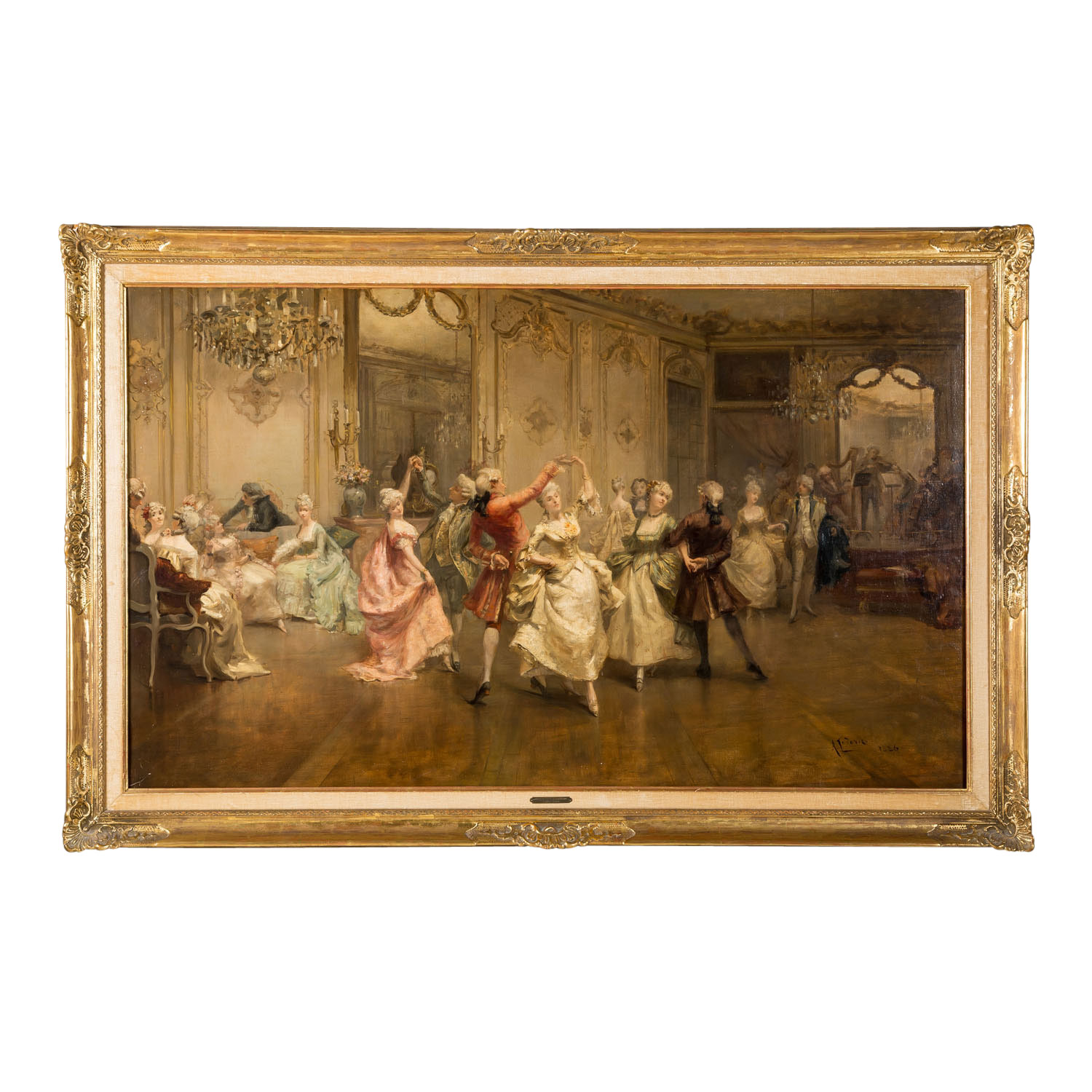 LUDOVICI, ALBERT II (1852-1932) "Im Ballsaal" 1886 - Image 2 of 10
