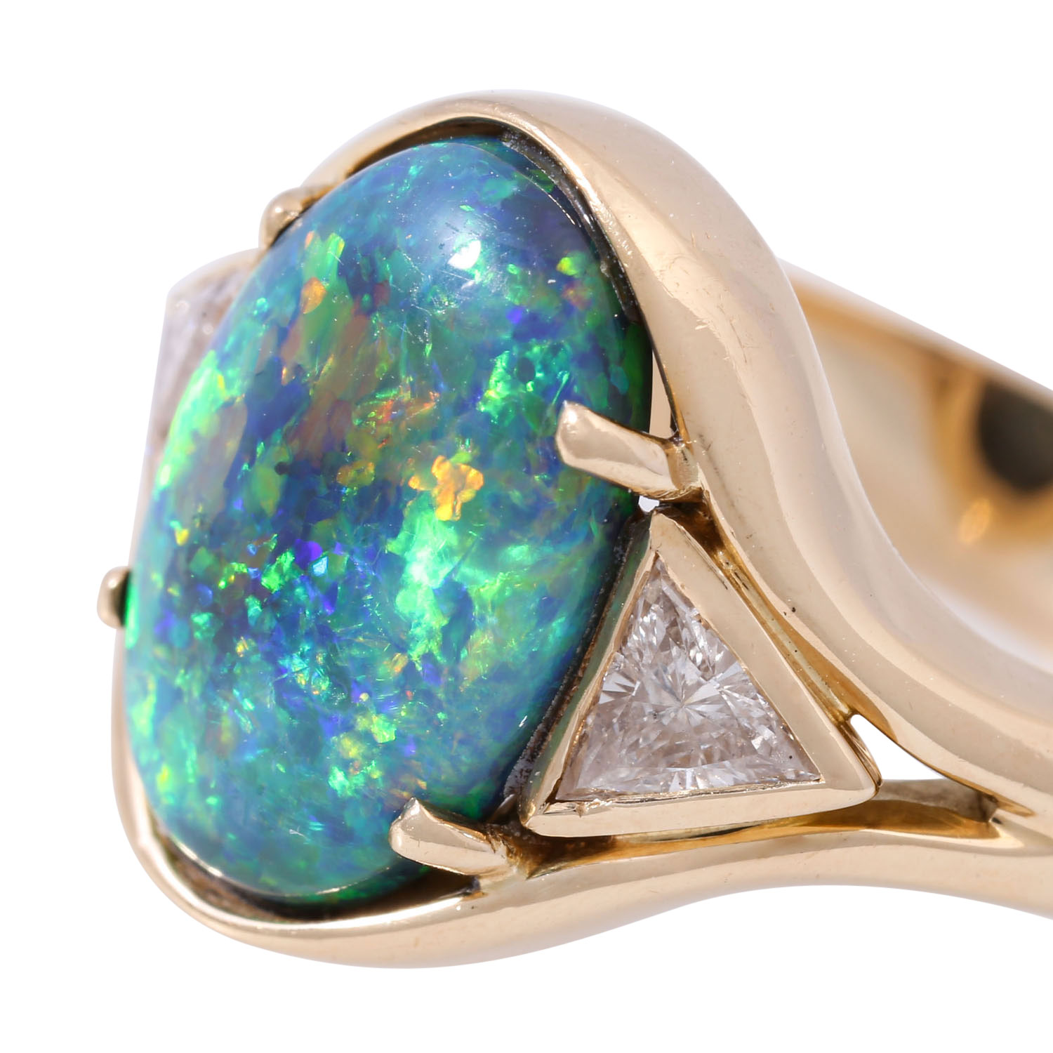 Ring mit hochfeinem schwarzen Opal ca. 3,5 ct - Image 5 of 6
