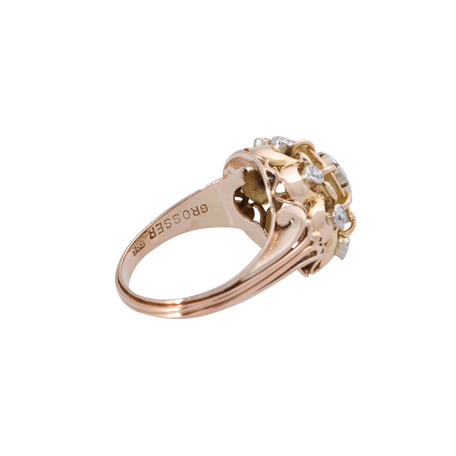 Ring mit Diamanten zus. ca. 0,40 ct, - Image 3 of 5