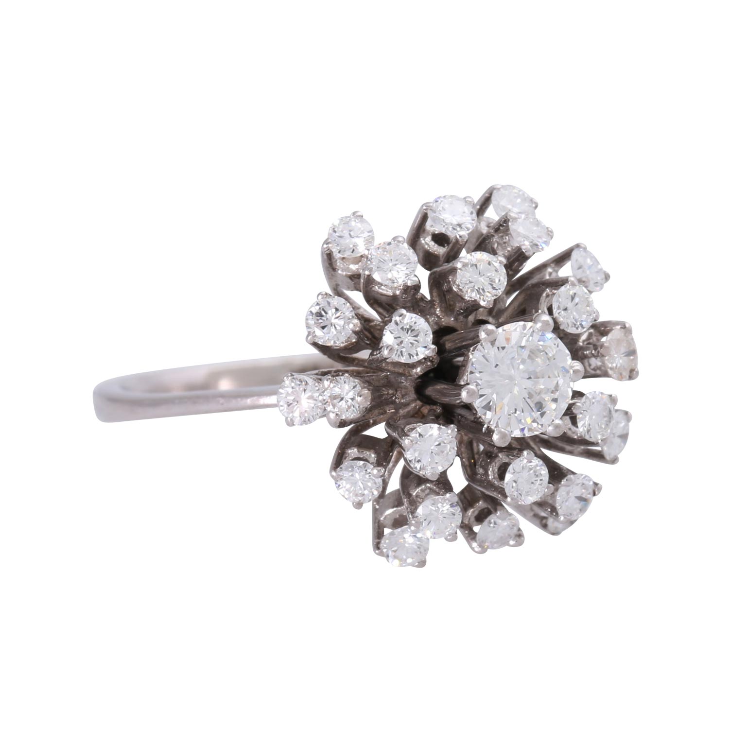 Ring mit Brillanten zus. ca. 1 ct,