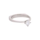 Solitärringring mit Brillant ca. 0,51 ct,