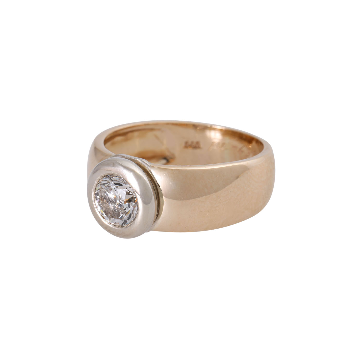 Ring mit Brillant ca. 1 ct, - Image 5 of 5