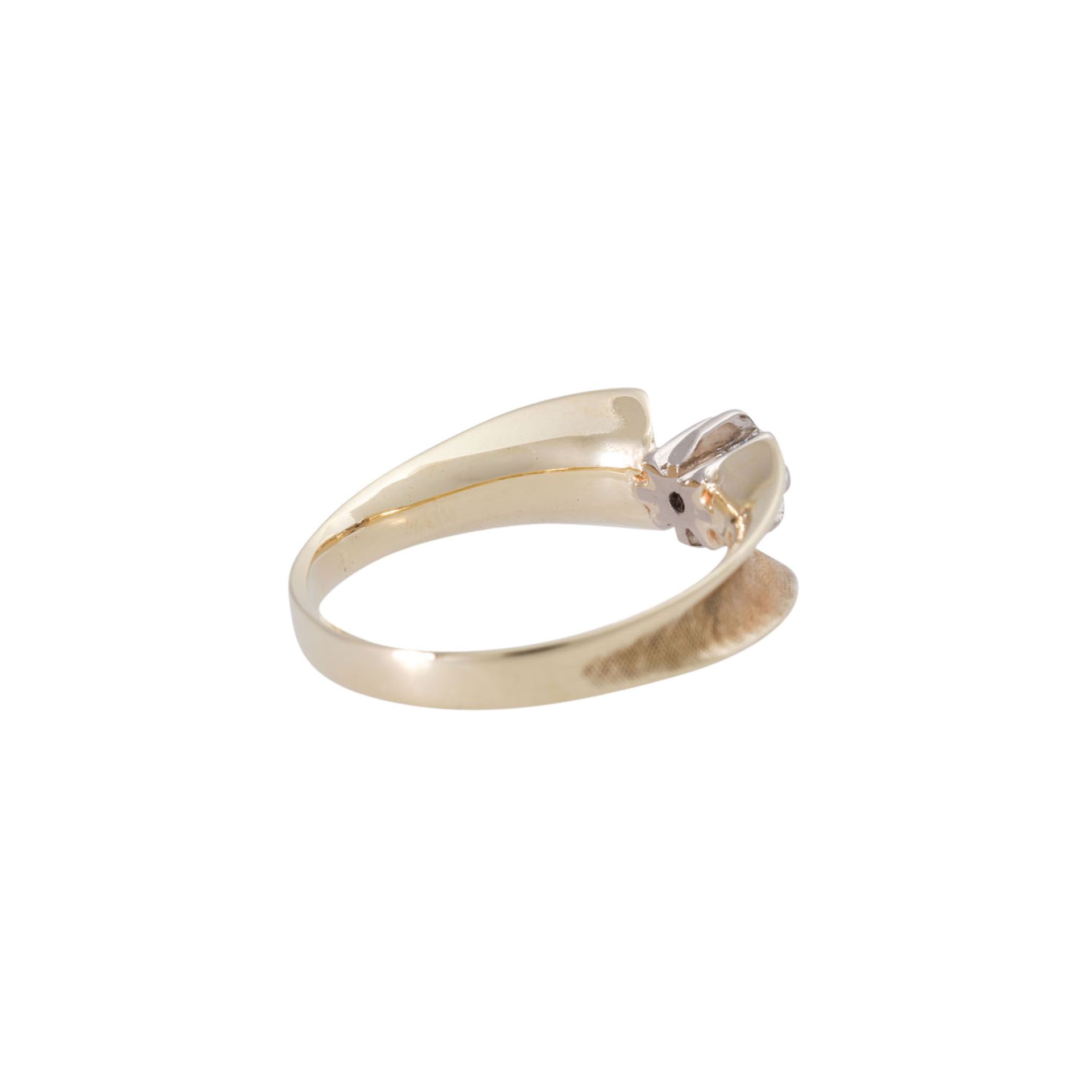 Ring mit kleinem Brillant ca. 0,15 ct, - Bild 3 aus 5