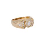 Ring mit Brillanten zus. ca. 0,98 ct,