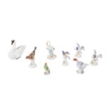 MEISSEN "Konvolut 8 Miniatur-Tierfiguren" 20.Jh.